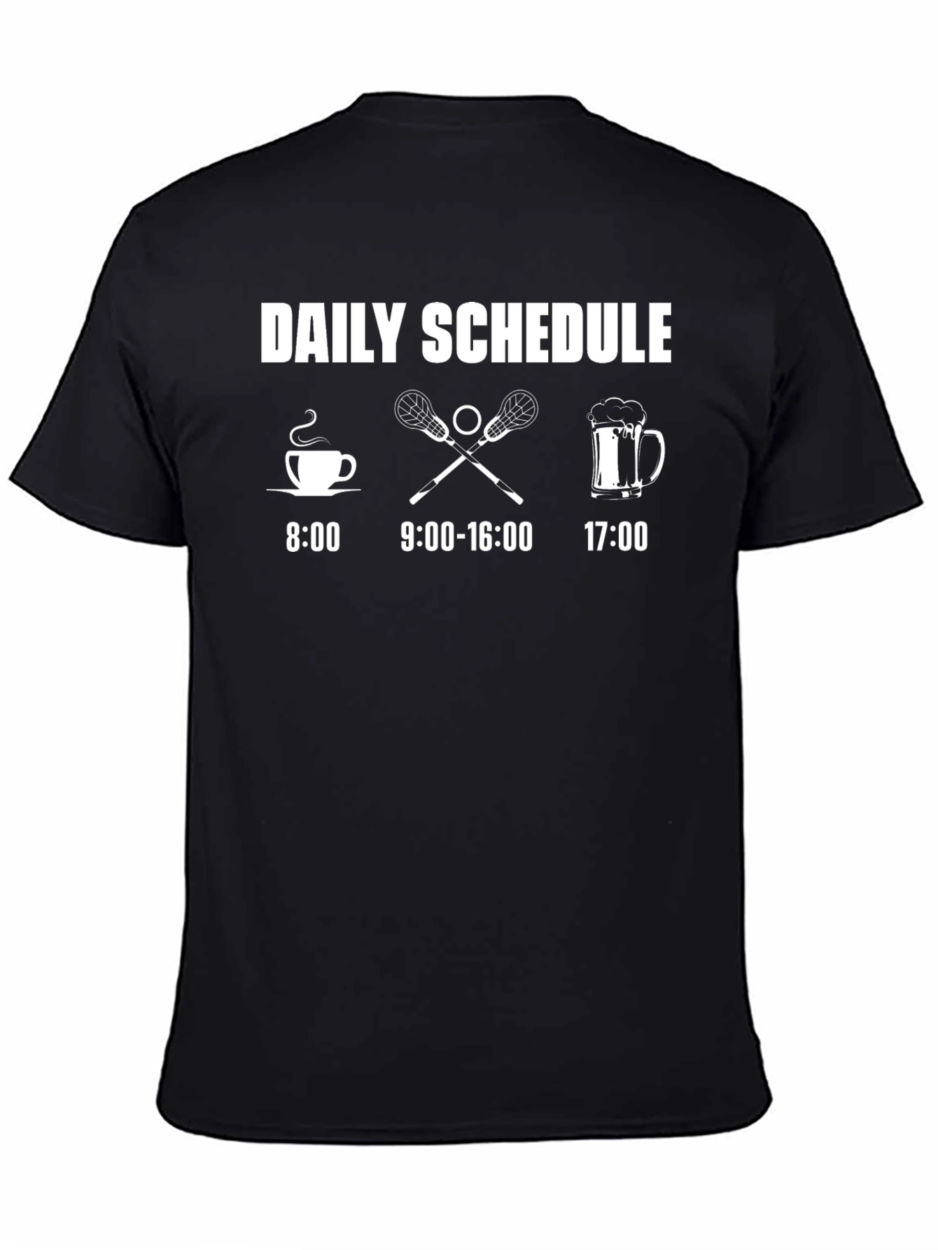Daily Schedule Lacrosse Player T-Shirt