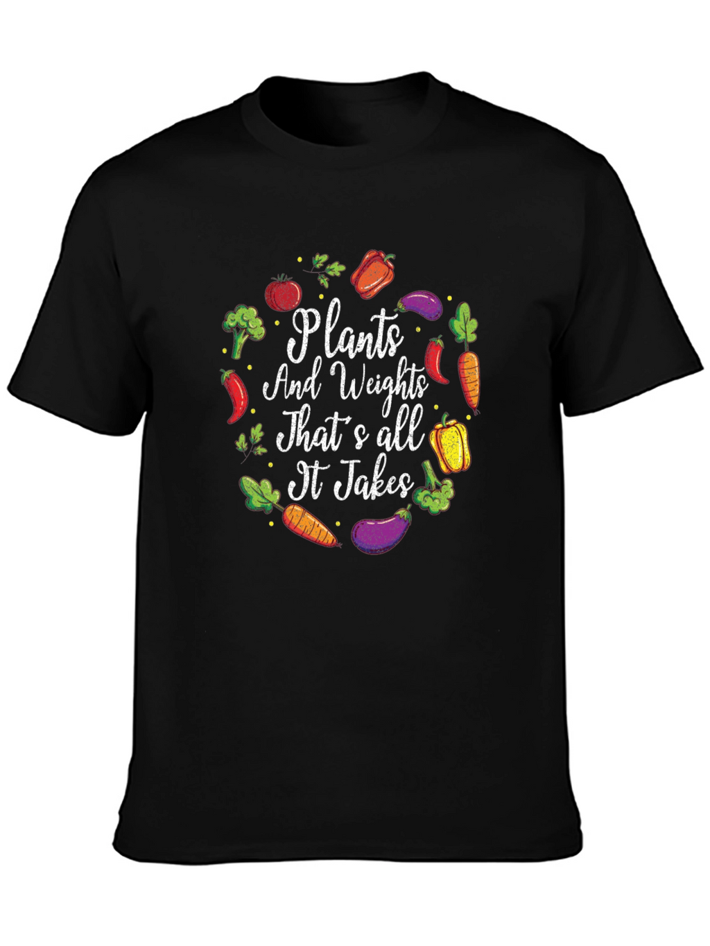 Plants and Weights Graphic T-Shirt