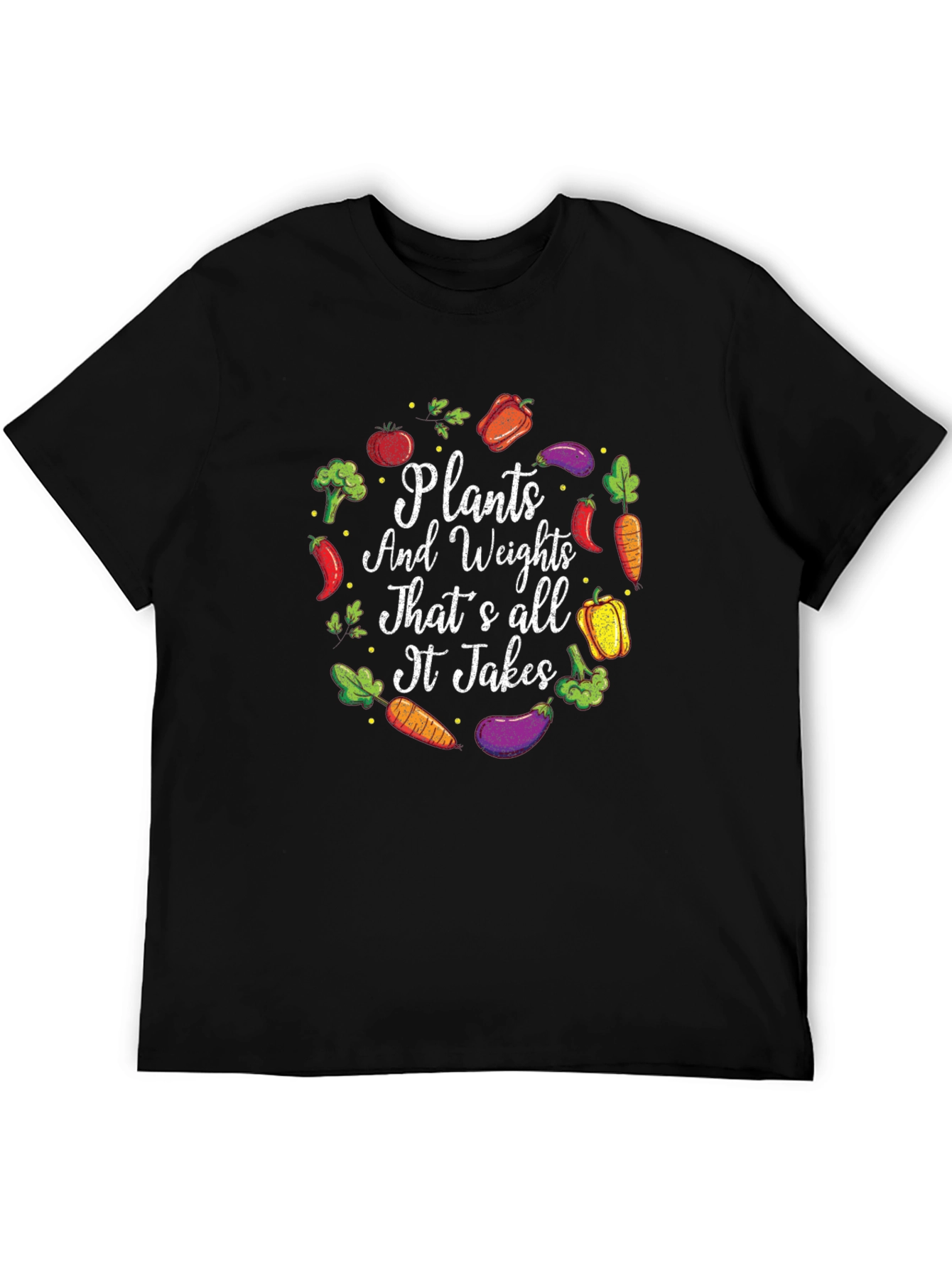 Plants and Weights Graphic T-Shirt
