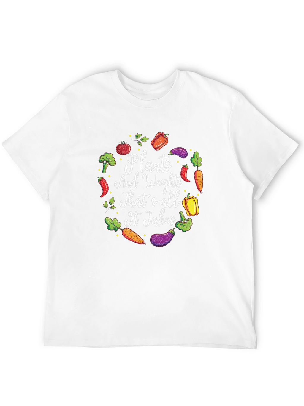Plants and Weights Graphic T-Shirt