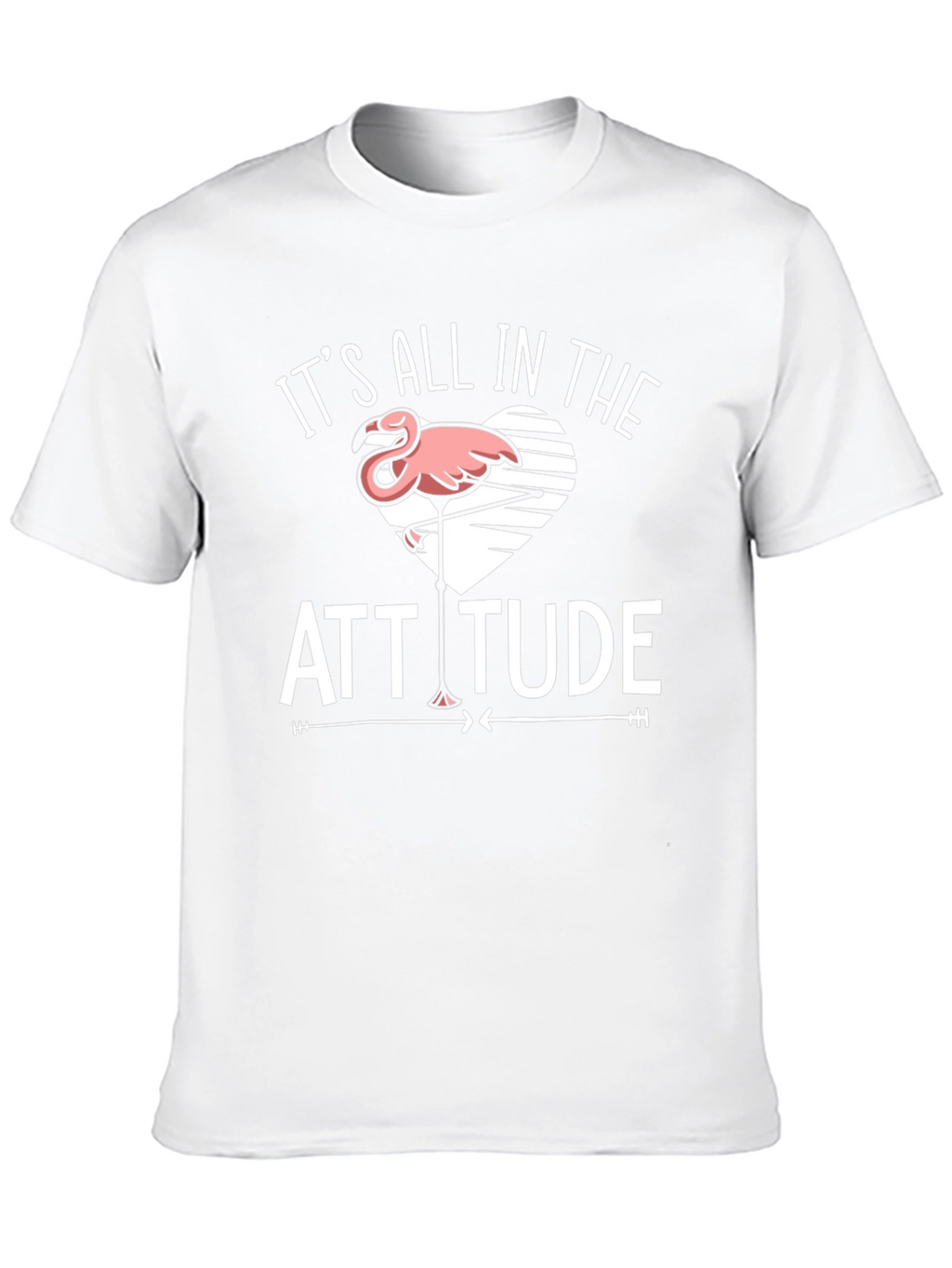 Attitude Flamingo Black T-Shirt