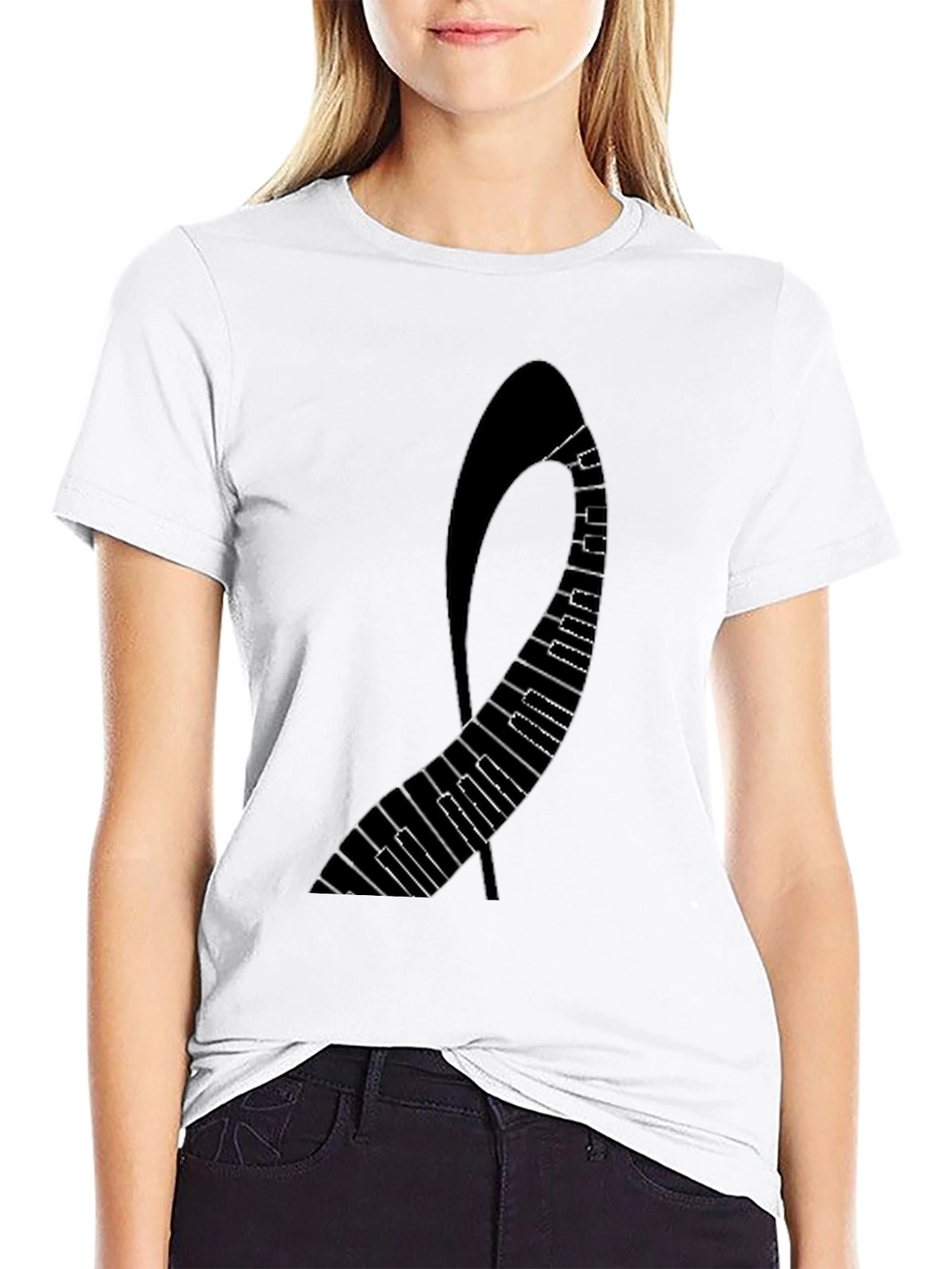 Piano Keys Graphic T-Shirt