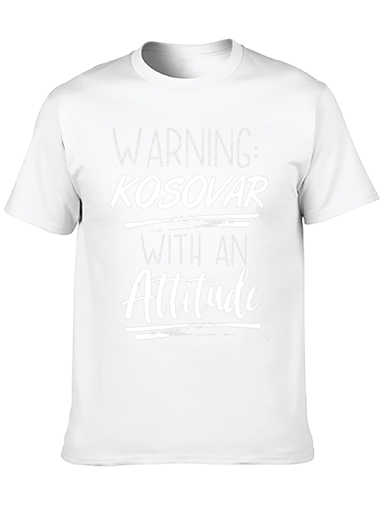 Warning: Kosovar With An Attitude Graphic T-Shirt