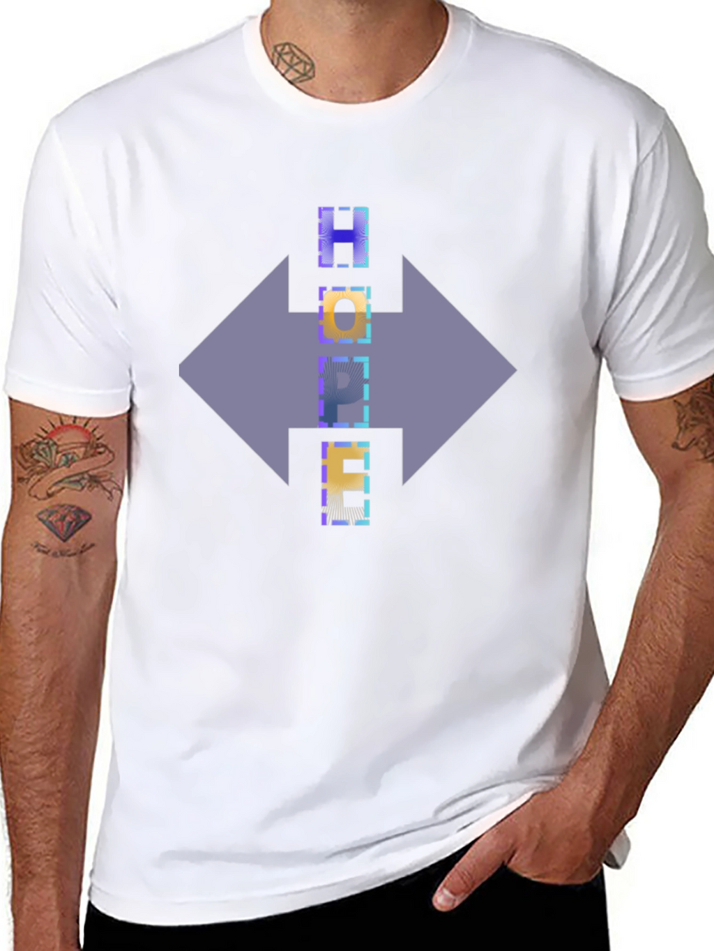 HOPE Graphic Print Tee - Stylish Unisex T-Shirt
