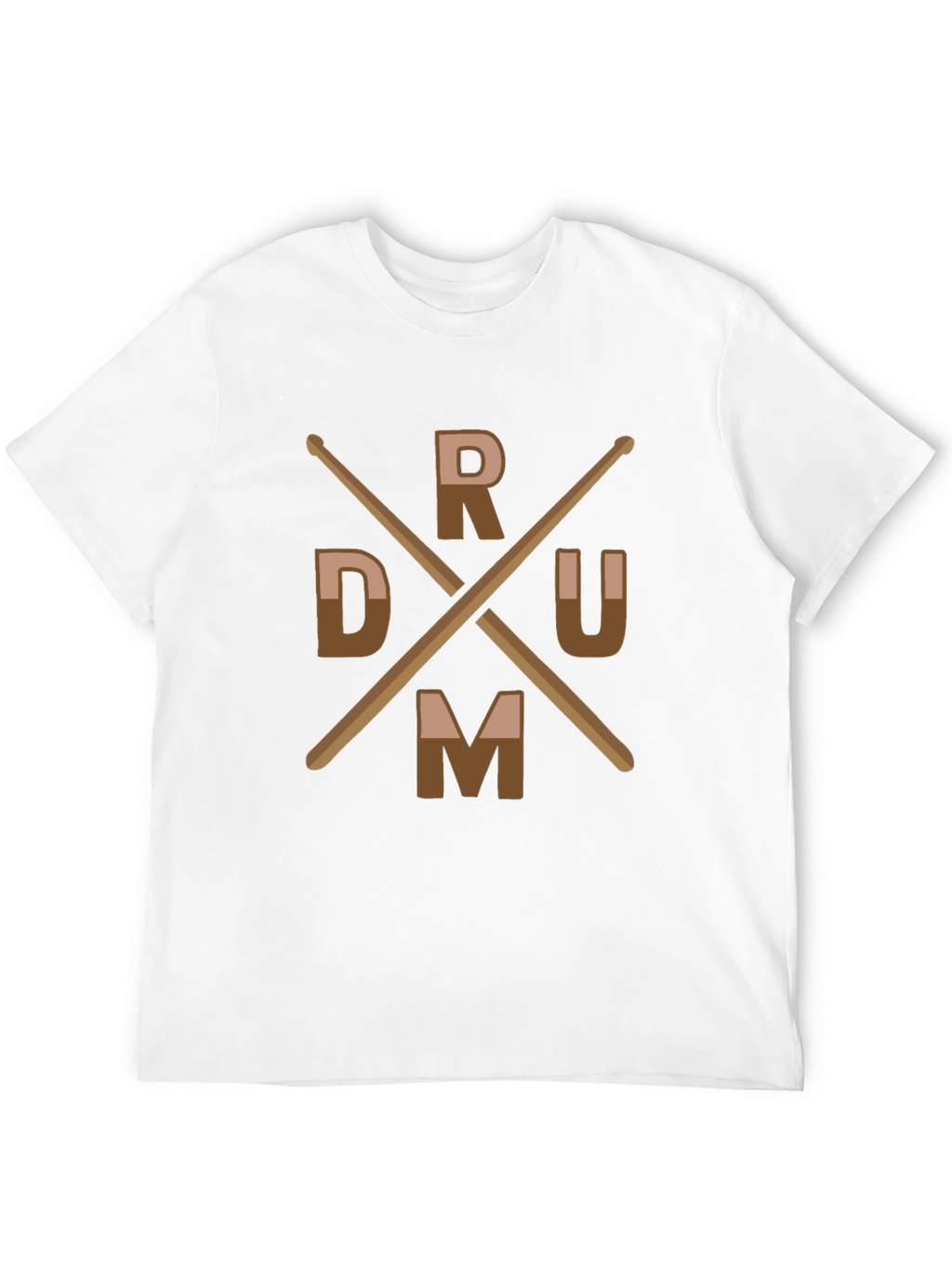 Drummer T-Shirt with Drum Sticks Design