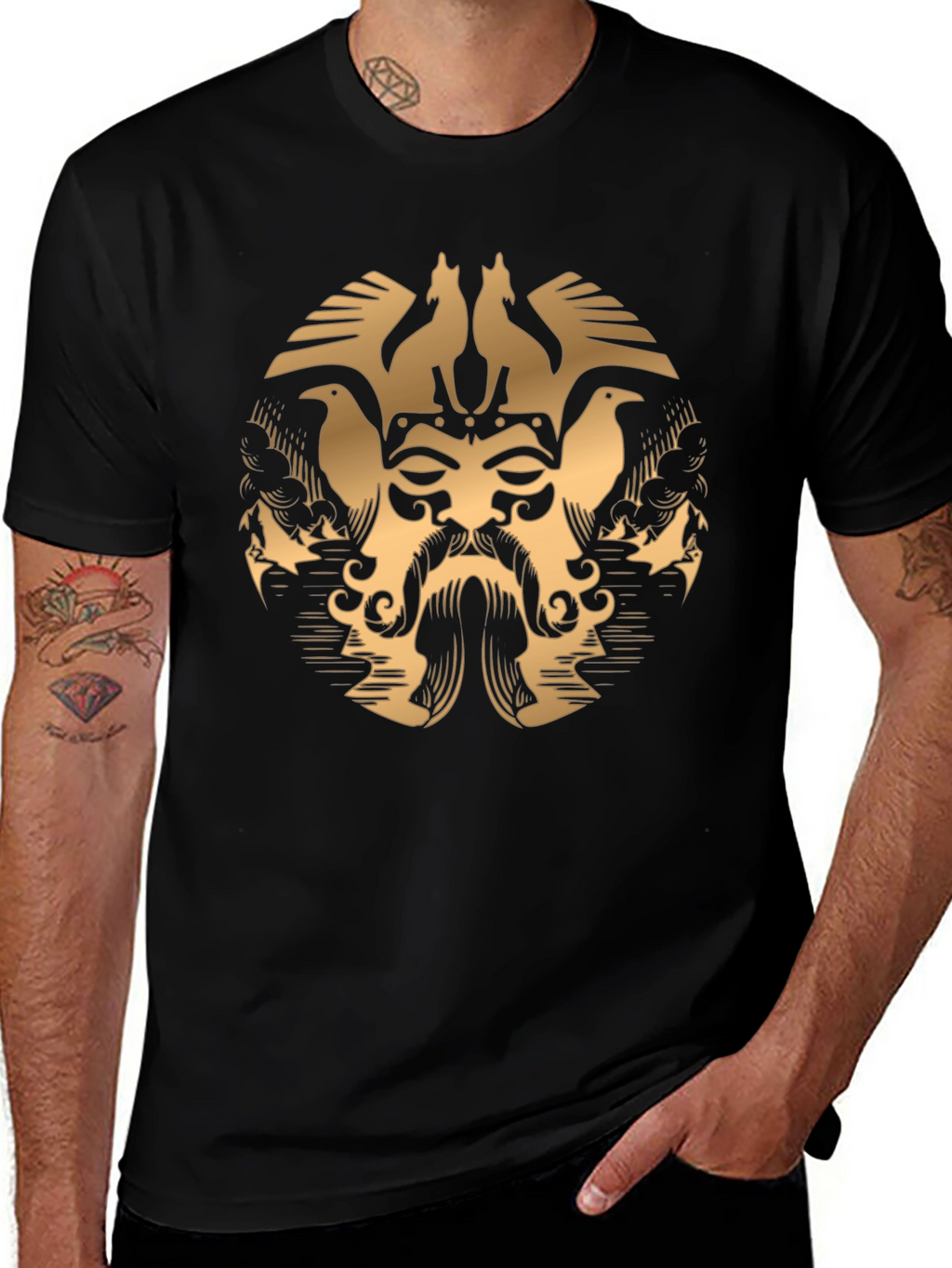 Mythical Raven Graphic T-Shirt