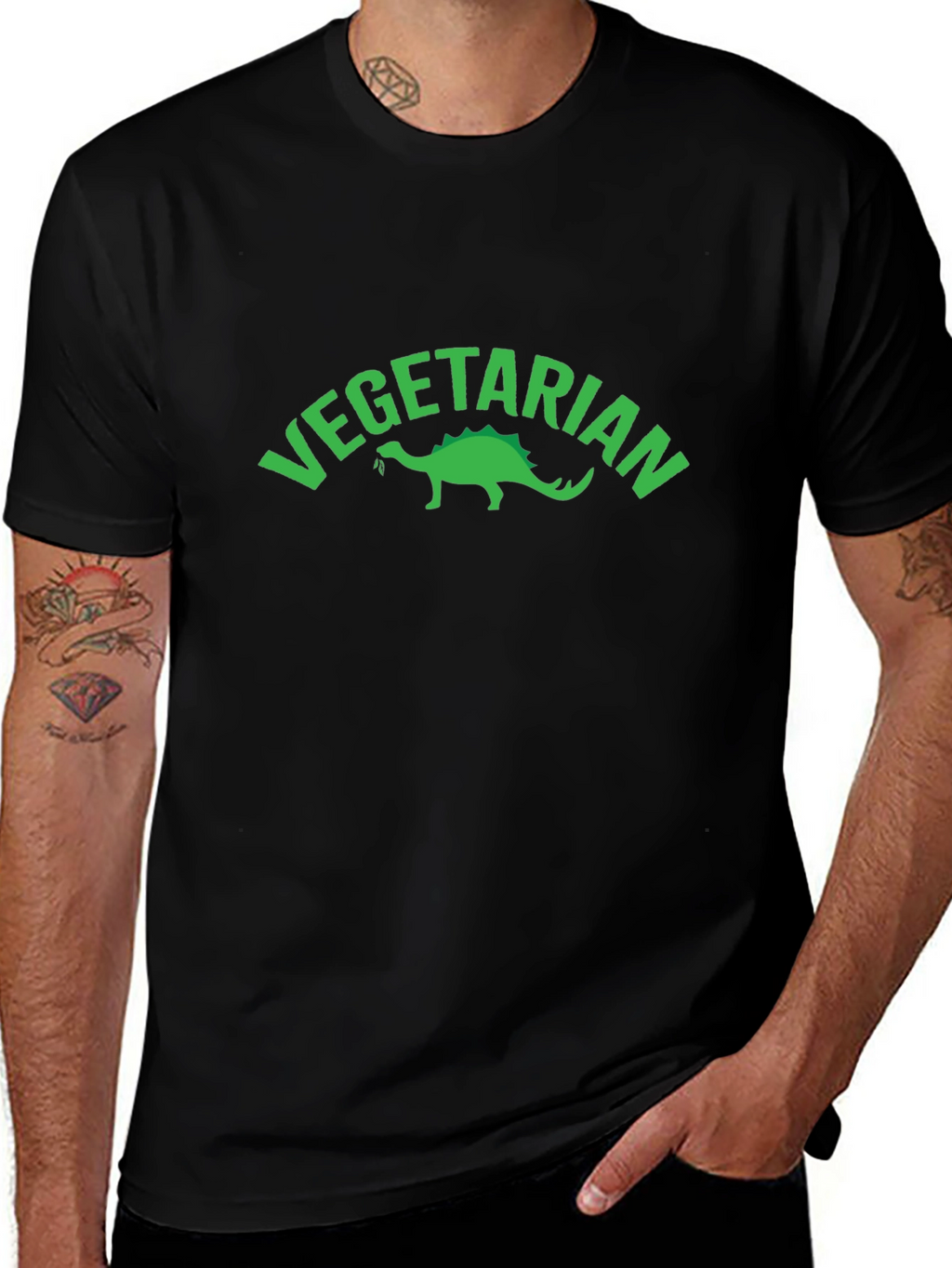 Vegetarian Dinosaur Graphic Tee