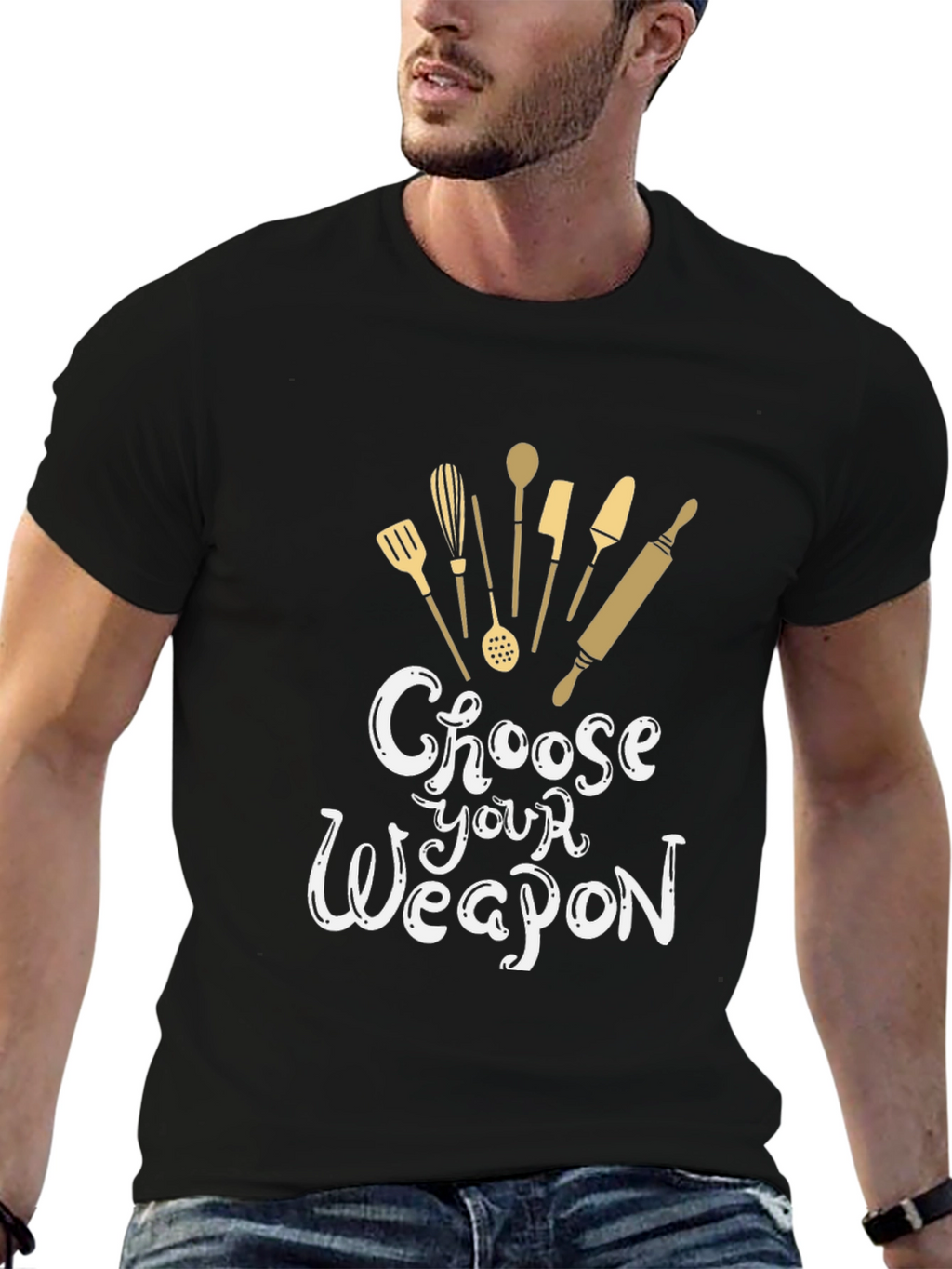 Choose Your Weapon T-Shirt - Bakers Edition