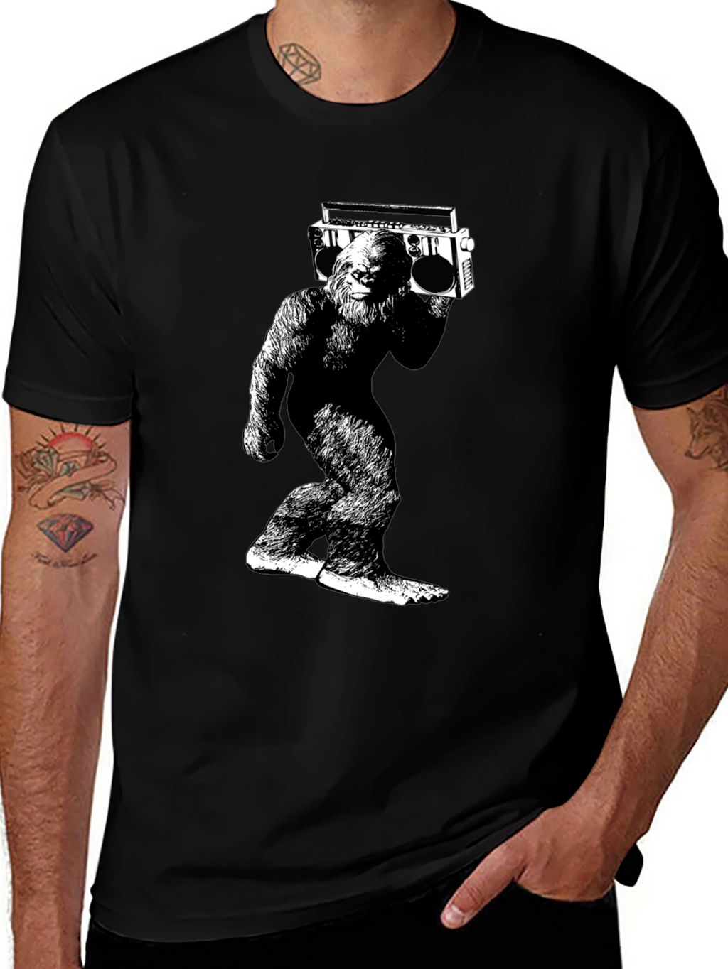 Sasquatch Boombox Graphic Tee