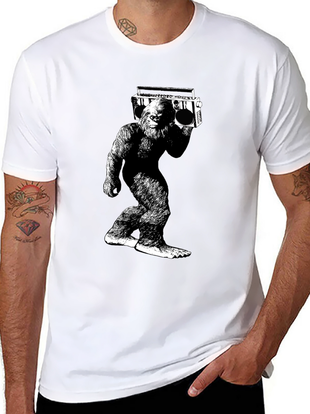 Sasquatch Boombox Graphic Tee