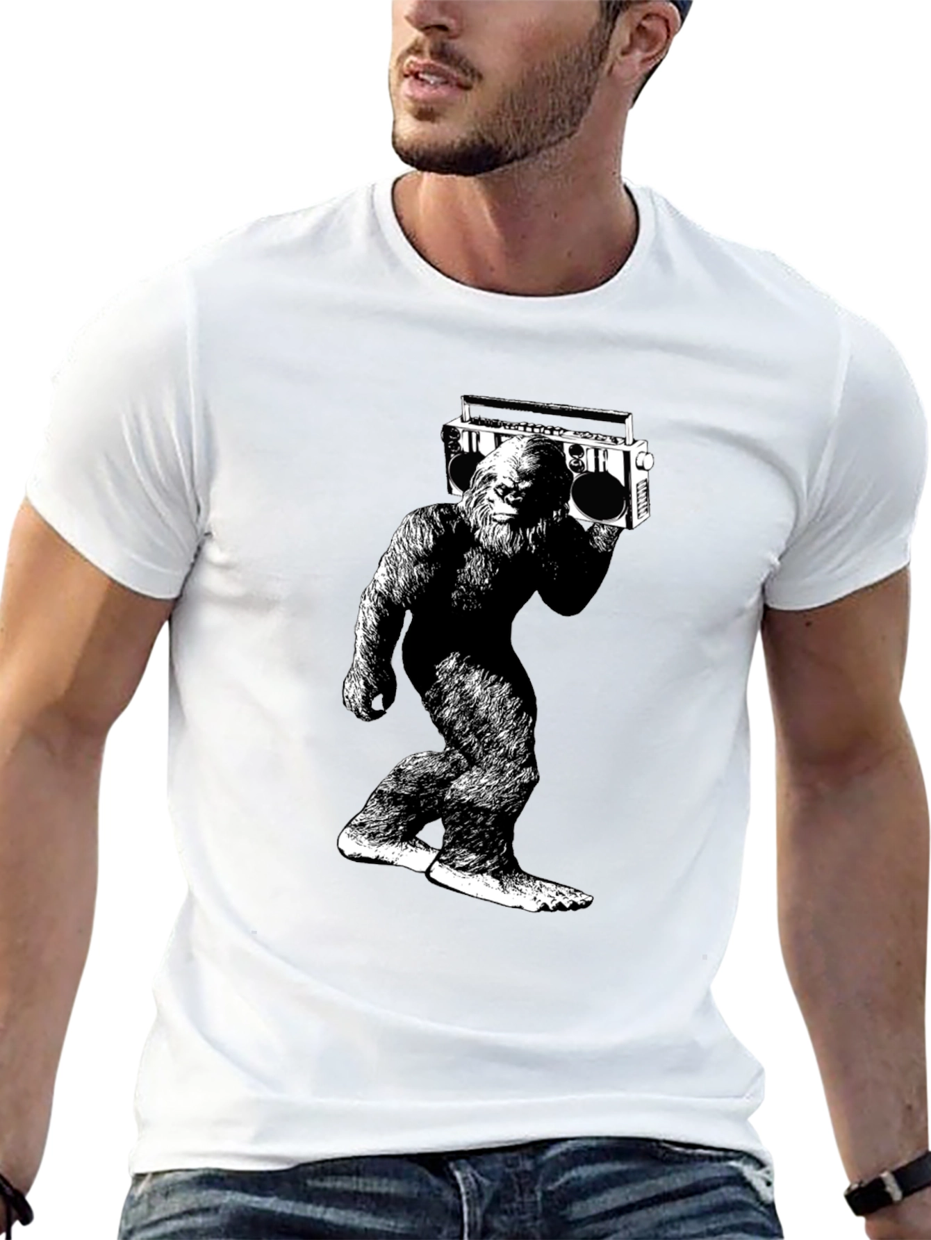 Sasquatch Boombox Graphic Tee