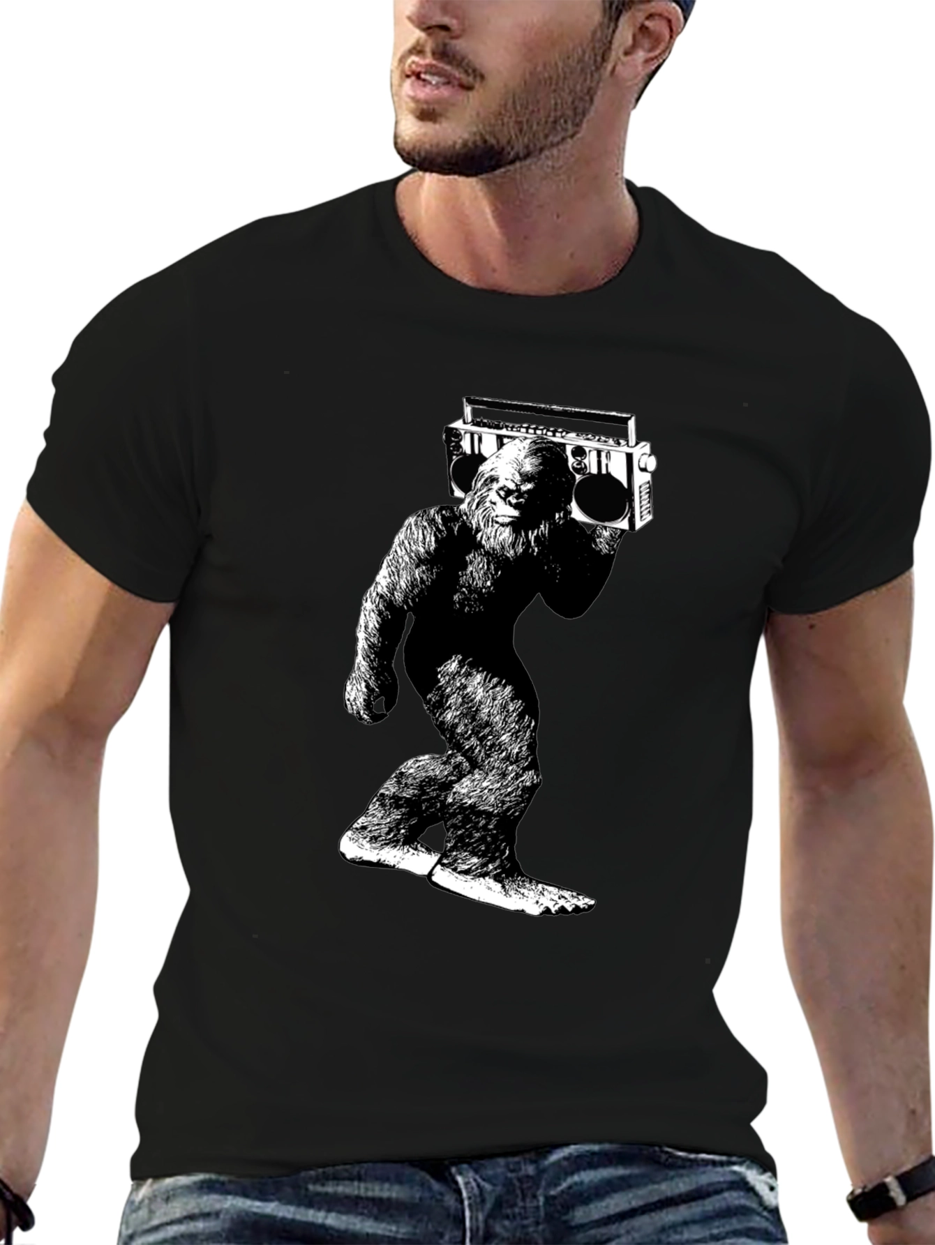 Sasquatch Boombox Graphic Tee