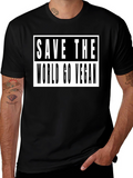 Save The World Go Vegan T-Shirt