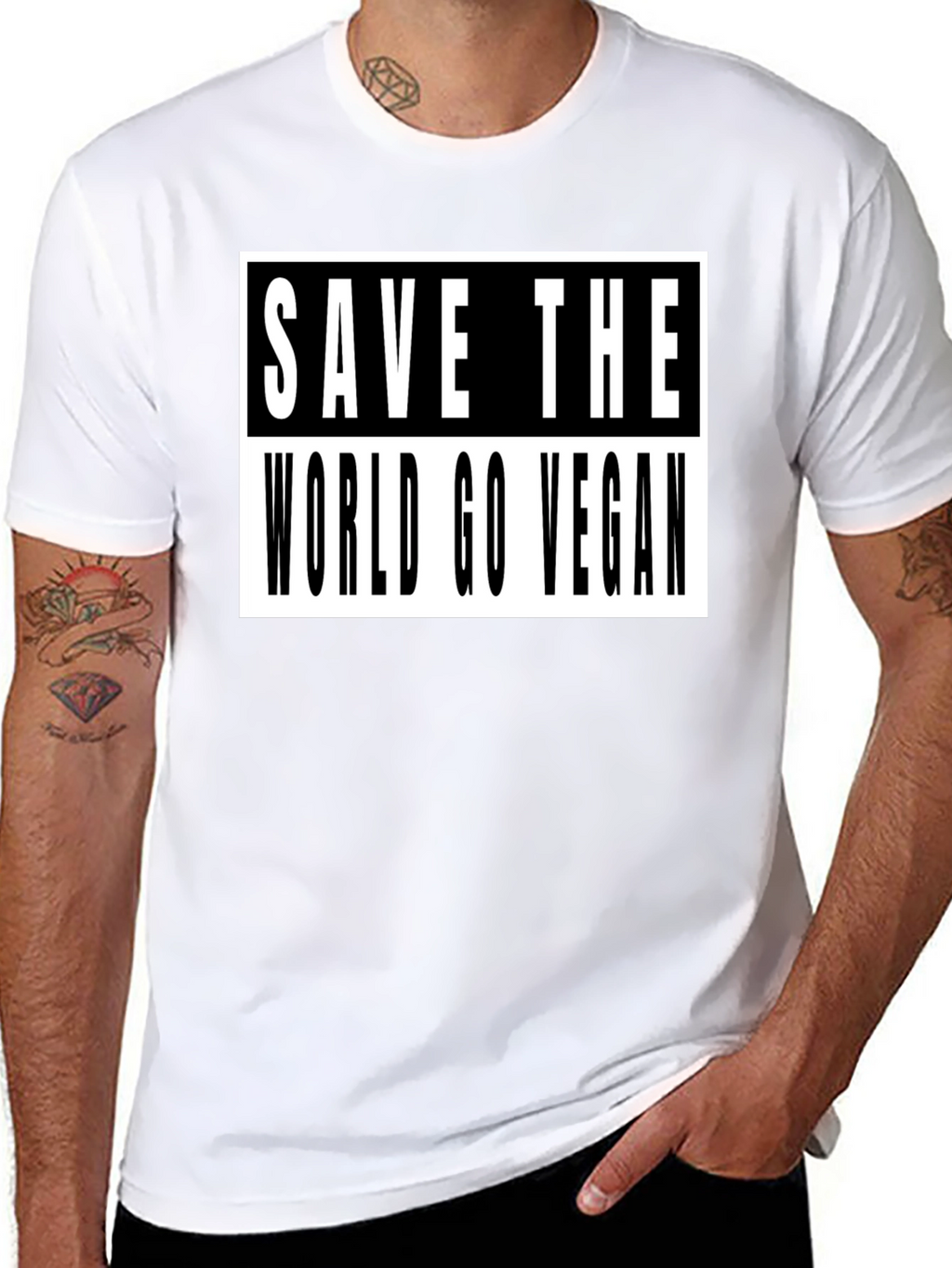 Save The World Go Vegan T-Shirt