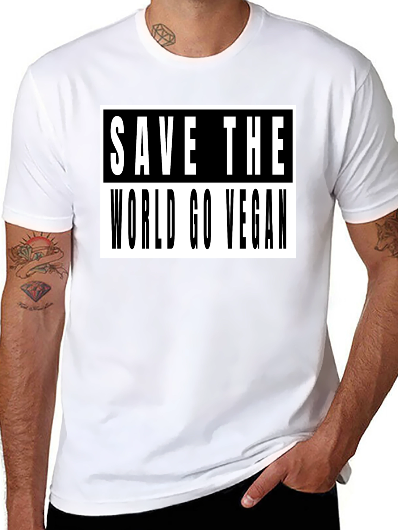 Save The World Go Vegan T-Shirt