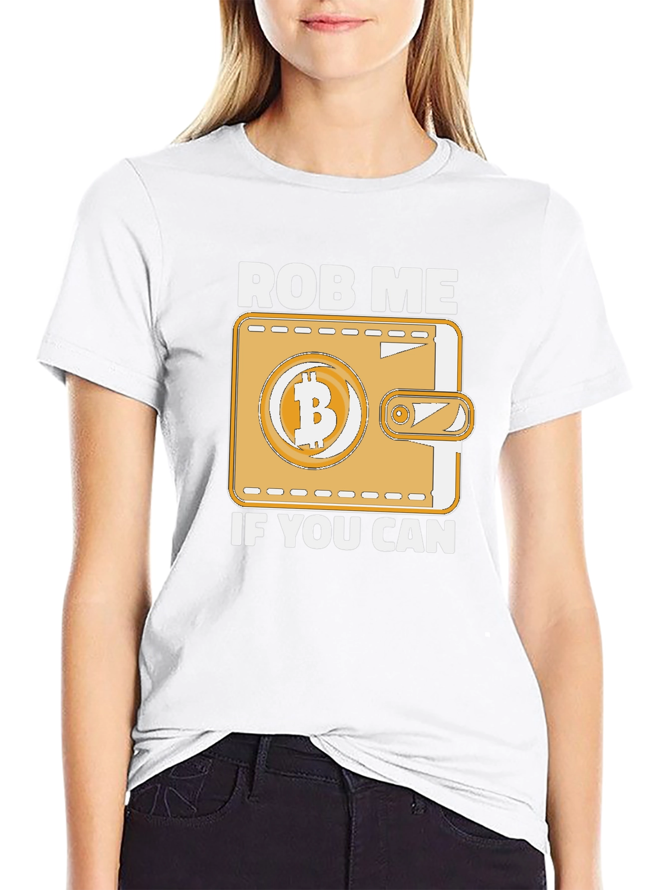Rob Me If You Can Bitcoin Wallet T-Shirt