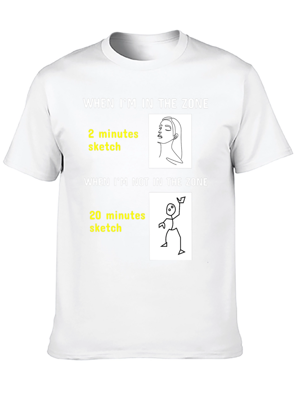 Artists Zone T-Shirt: Funny Drawing Tee