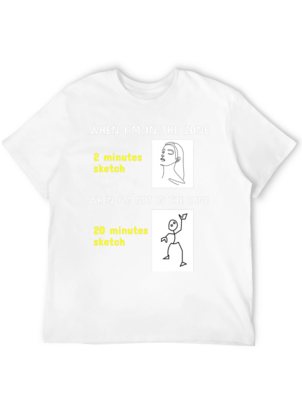 Artists Zone T-Shirt: Funny Drawing Tee