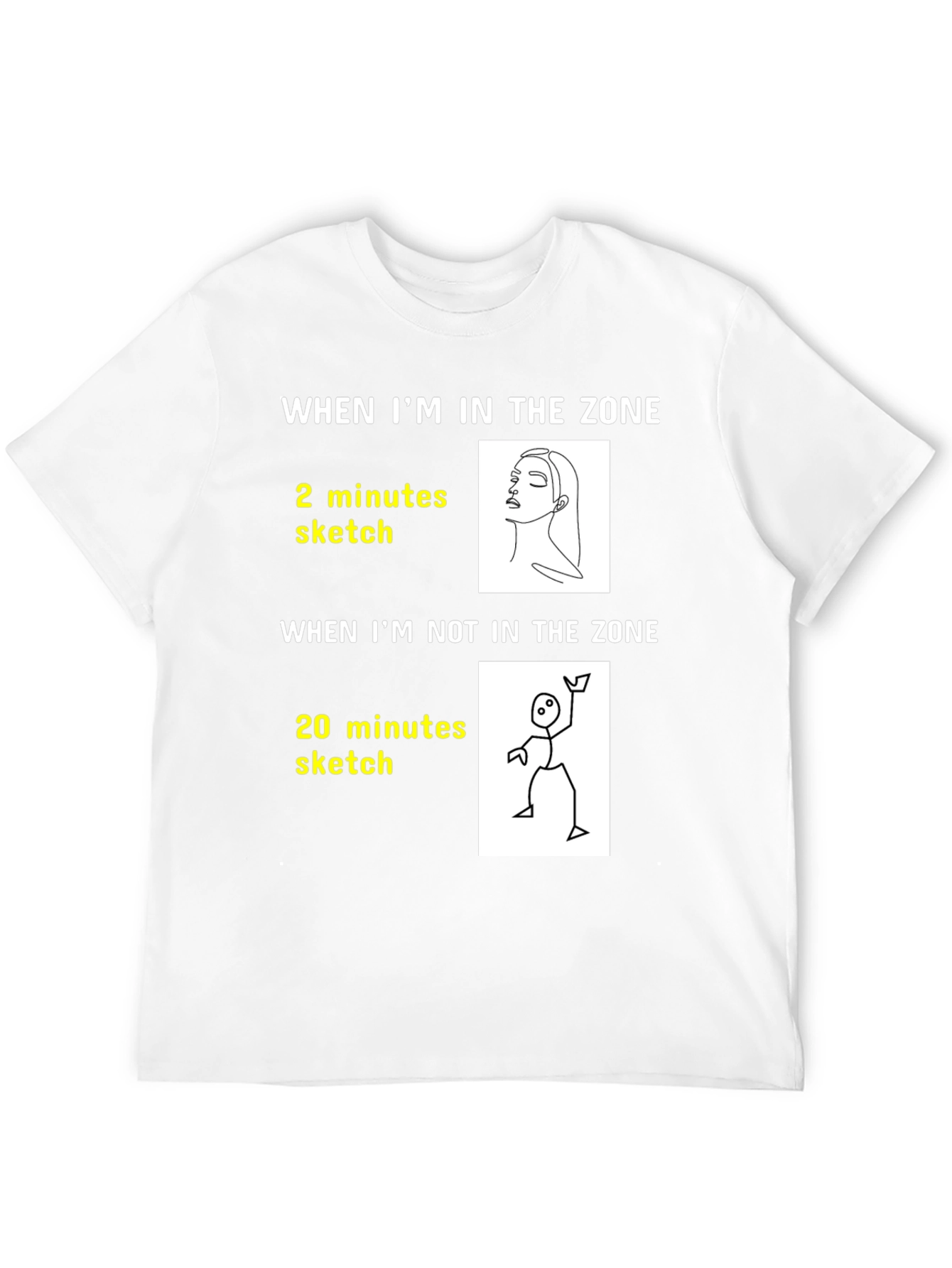 Artists Zone T-Shirt: Funny Drawing Tee