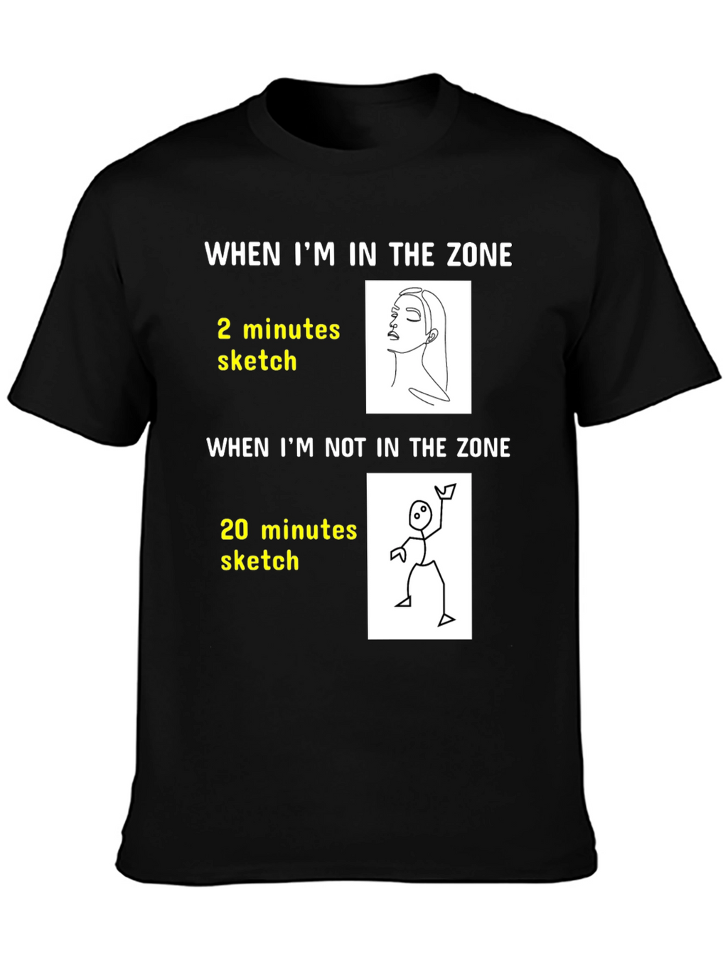 Artists Zone T-Shirt: Funny Drawing Tee