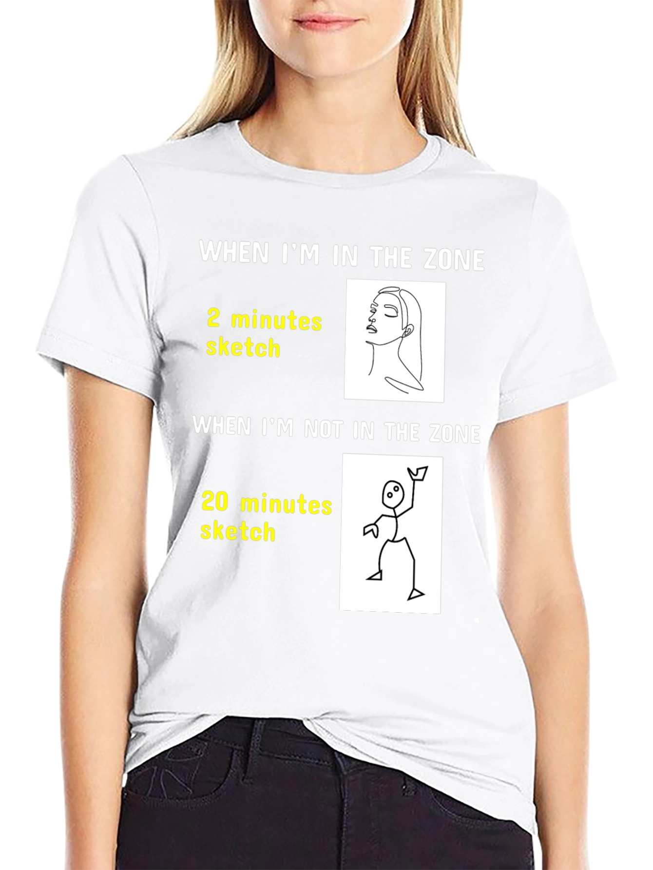 Artists Zone T-Shirt: Funny Drawing Tee