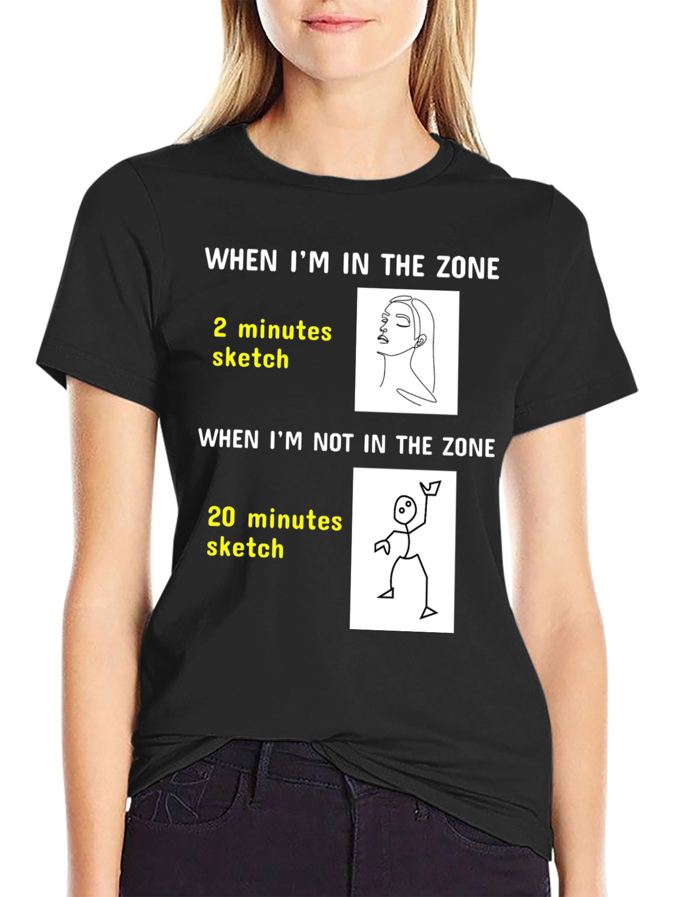 Artists Zone T-Shirt: Funny Drawing Tee