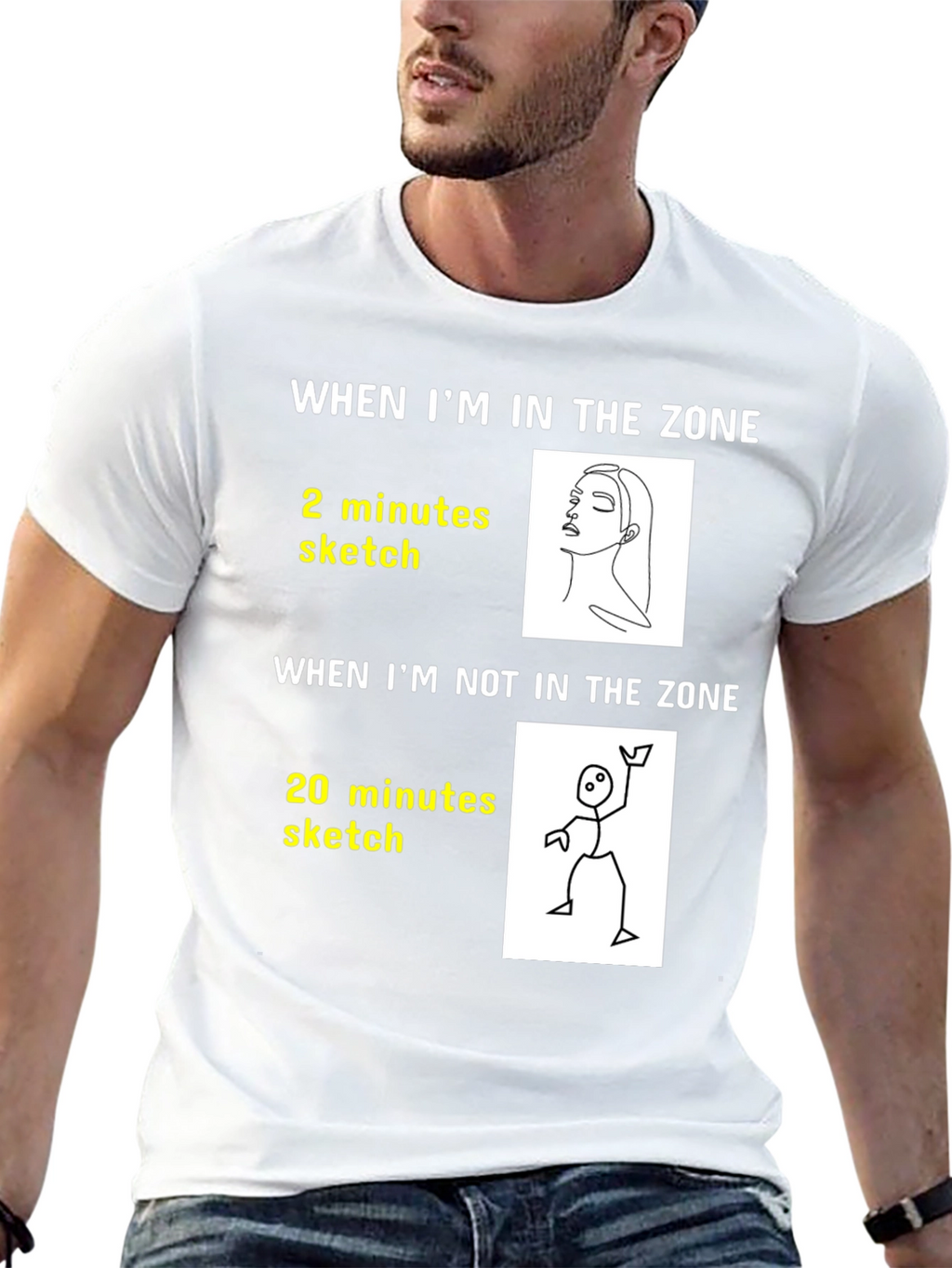 Artists Zone T-Shirt: Funny Drawing Tee