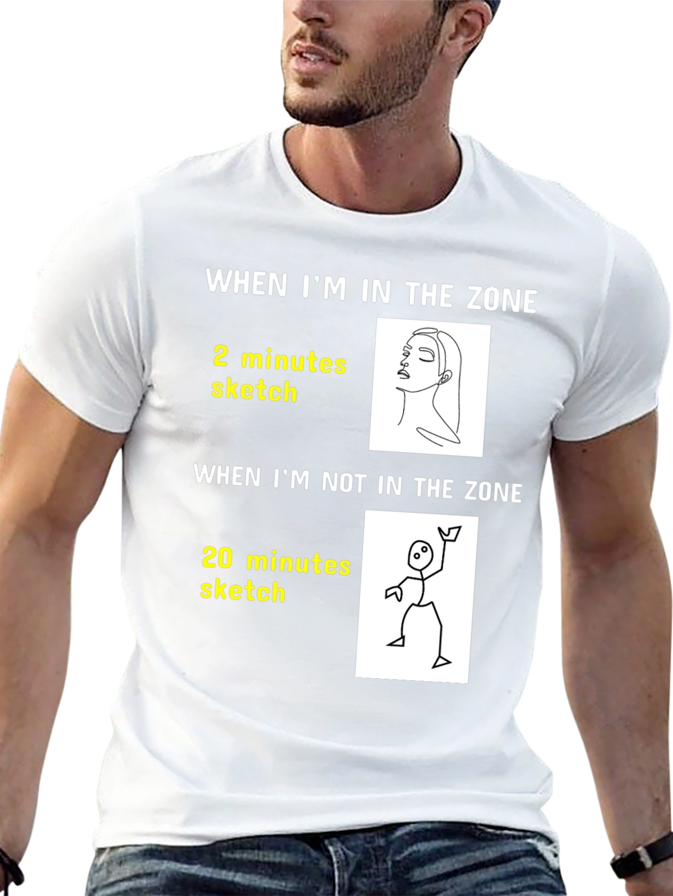 Artists Zone T-Shirt: Funny Drawing Tee
