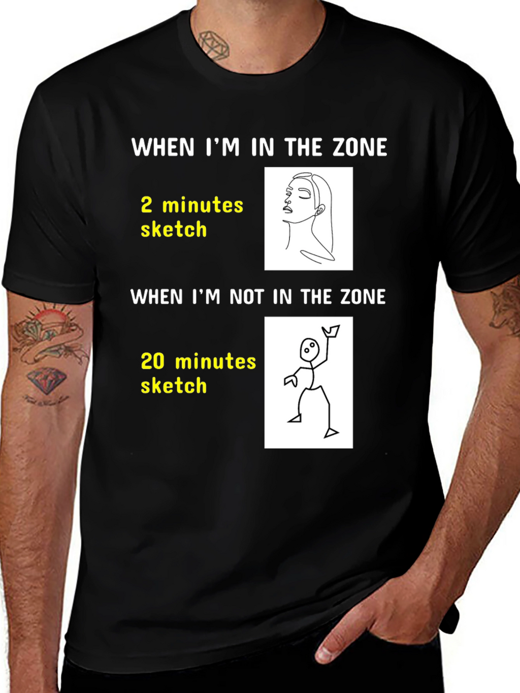 Artists Zone T-Shirt: Funny Drawing Tee