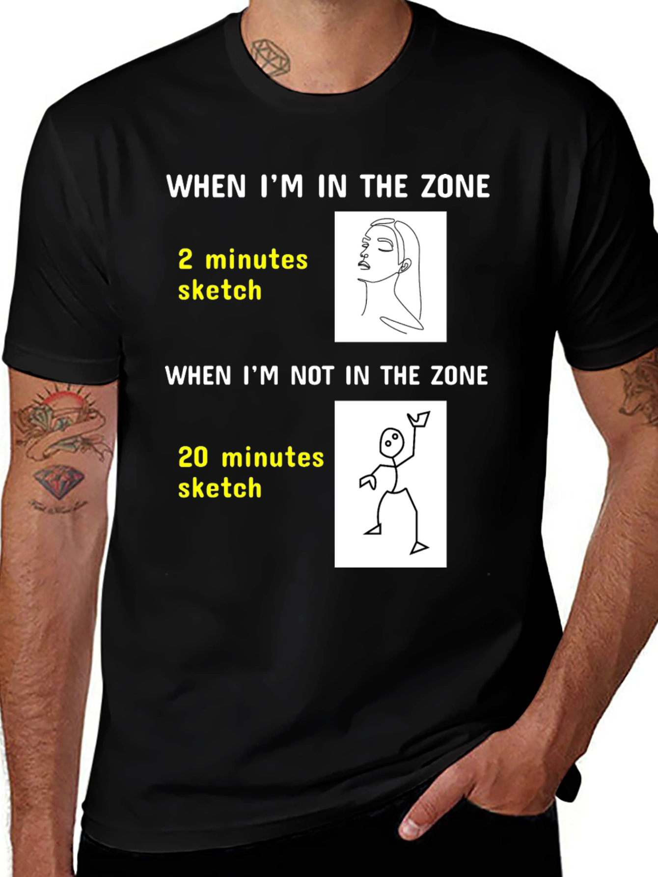 Artists Zone T-Shirt: Funny Drawing Tee