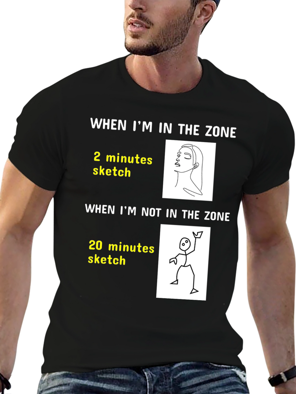 Artists Zone T-Shirt: Funny Drawing Tee