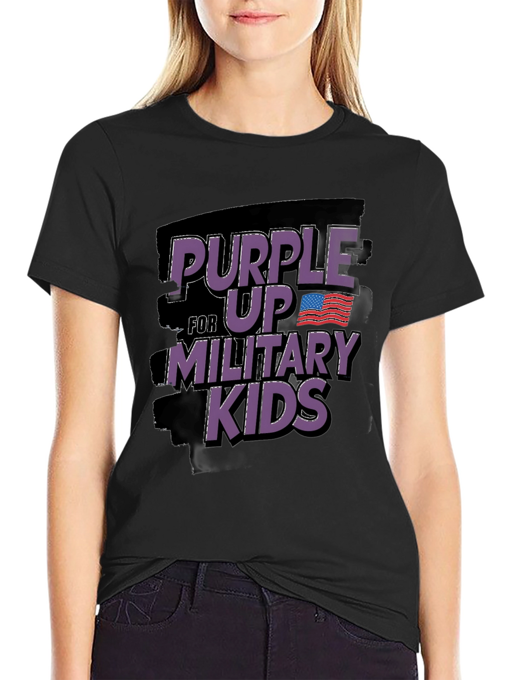 Purple Up Military Kids T-Shirt