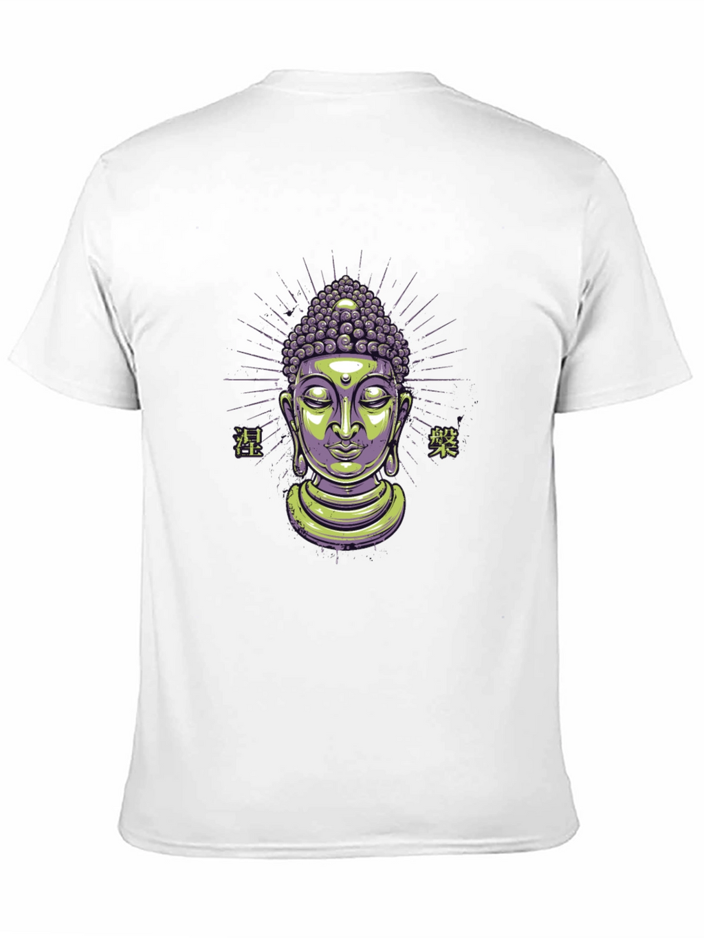 Buddha Graphic Tee - Black Cotton Blend T-Shirt
