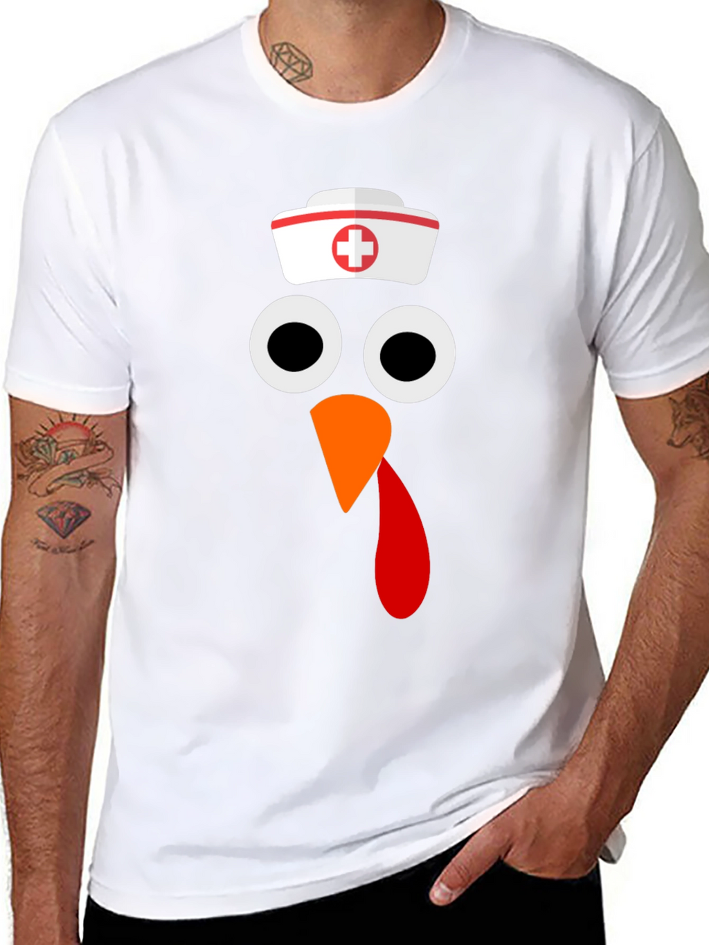 Funny Nurse Turkey Thanksgiving T-Shirt