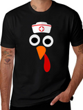 Funny Nurse Turkey Thanksgiving T-Shirt
