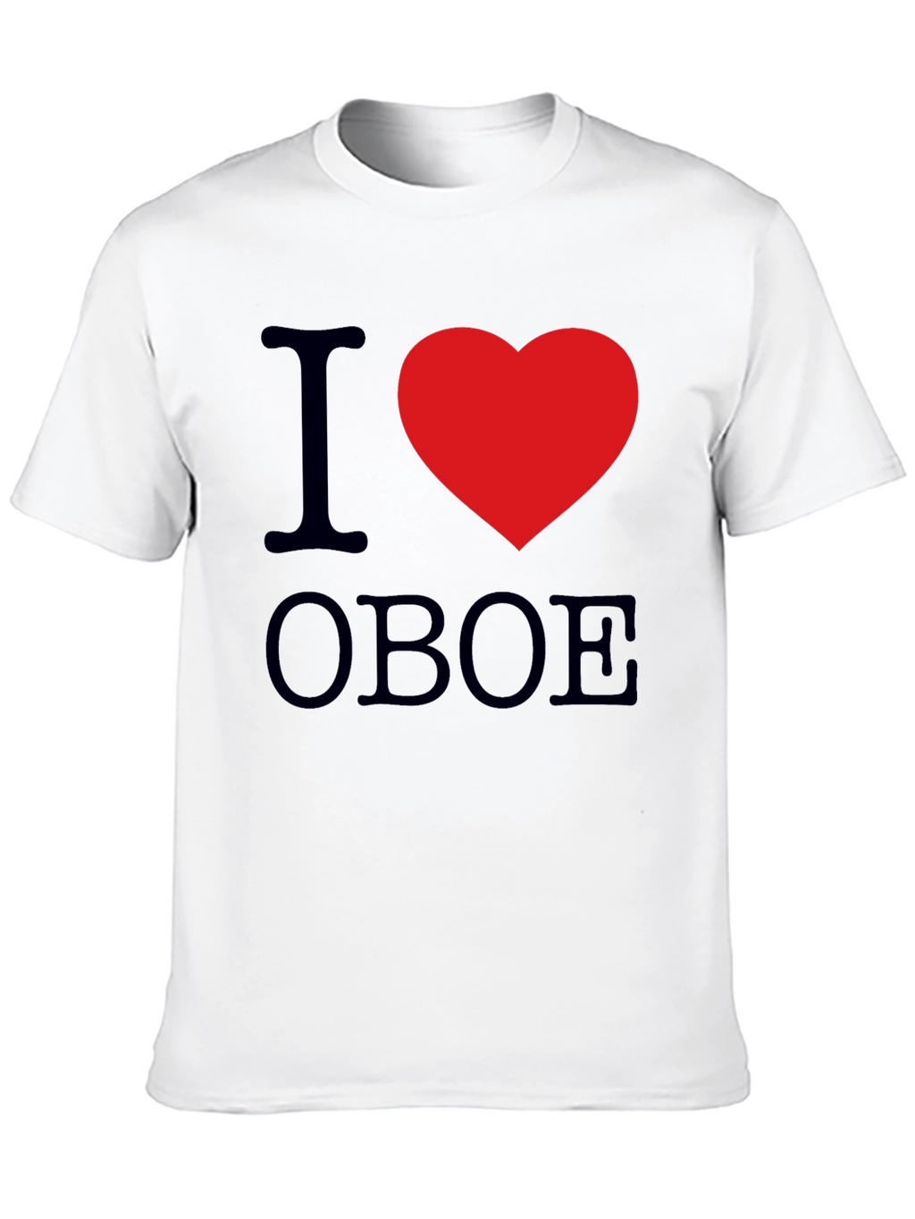 I Heart Oboe Black T-Shirt