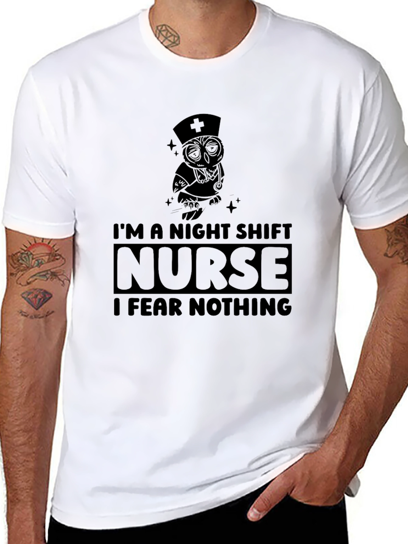 Night Shift Nurse T-Shirt: Fear Nothing!