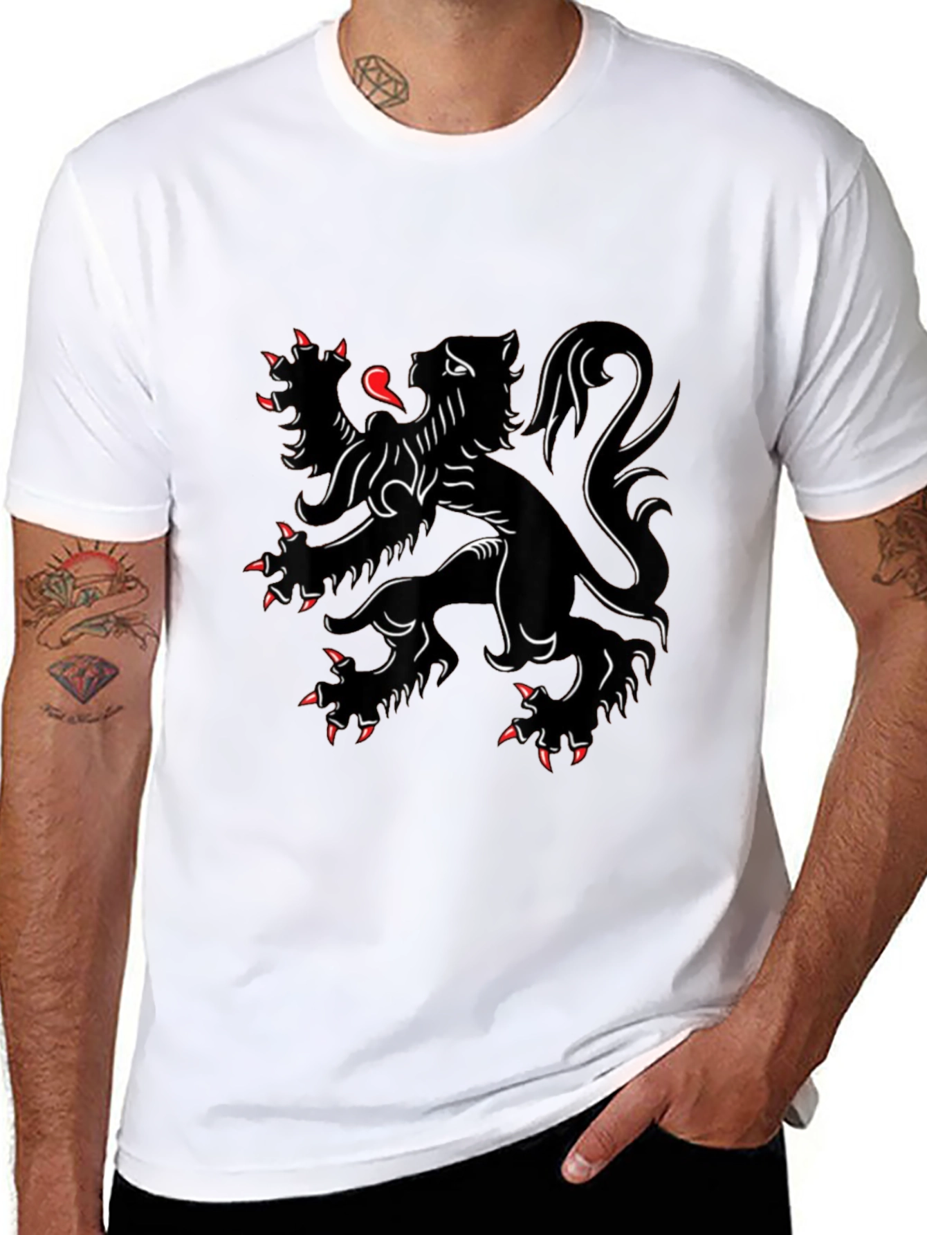 Black Lion Crest T-Shirt