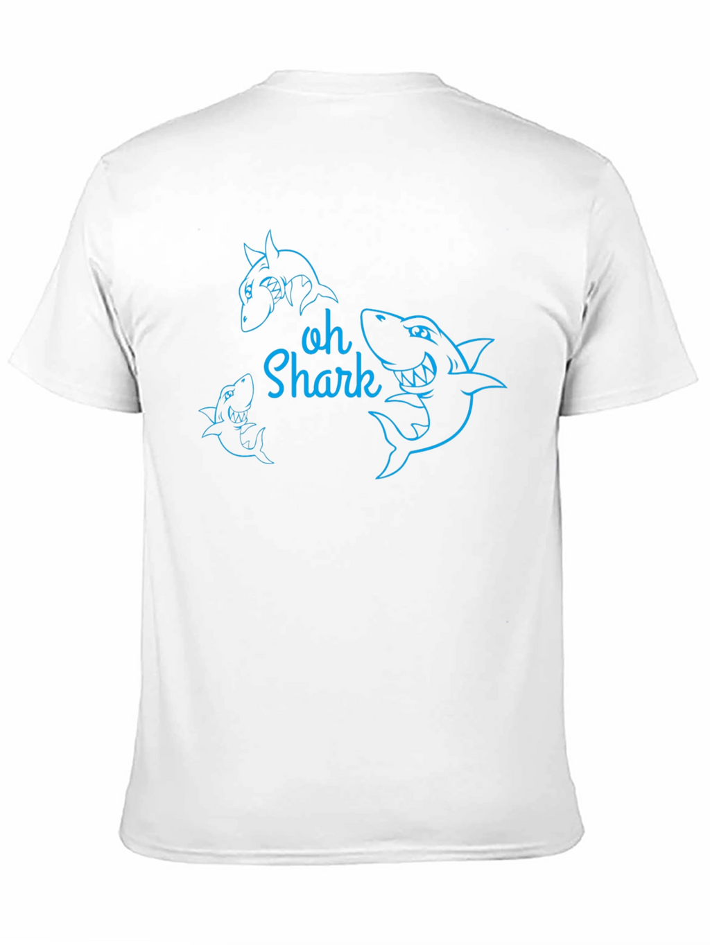 Oh Shark Graphic Tee - Black Cotton T-Shirt