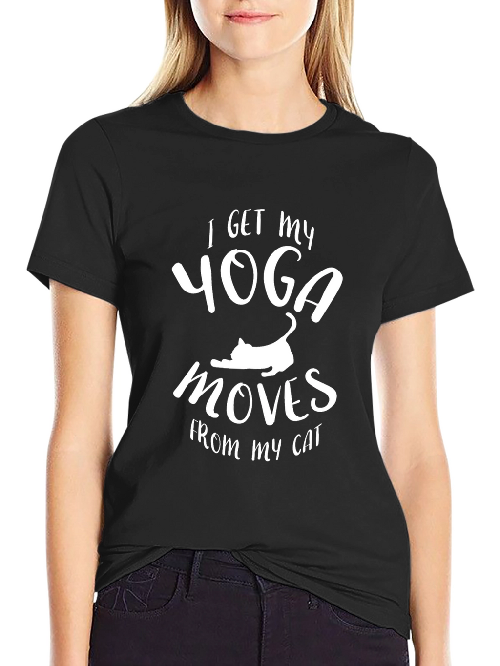 Yoga Cat T-Shirt - Funny Yoga Moves Tee
