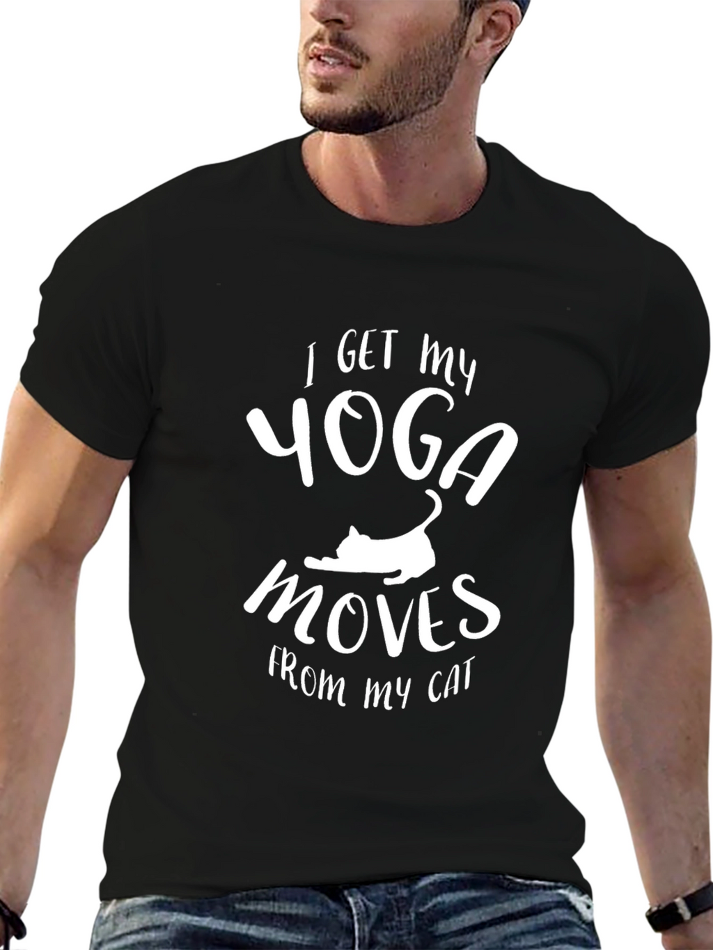 Yoga Cat T-Shirt - Funny Yoga Moves Tee