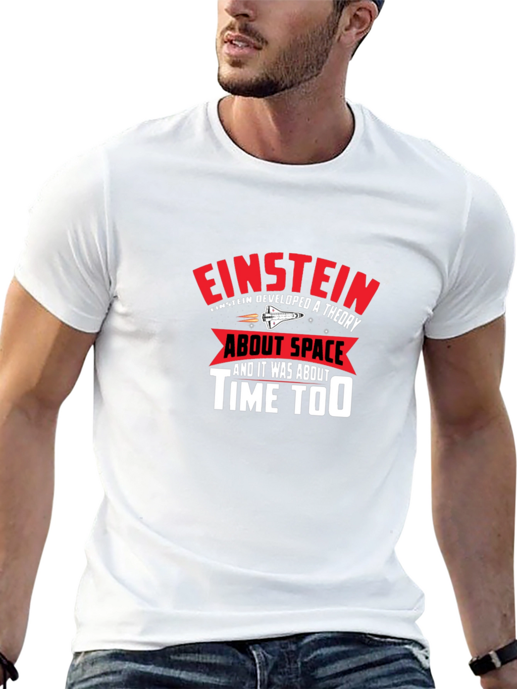 Einstein Space & Time T-Shirt - Black