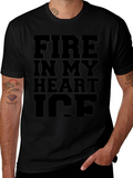 Fire In My Heart Ice Black Graphic Tee