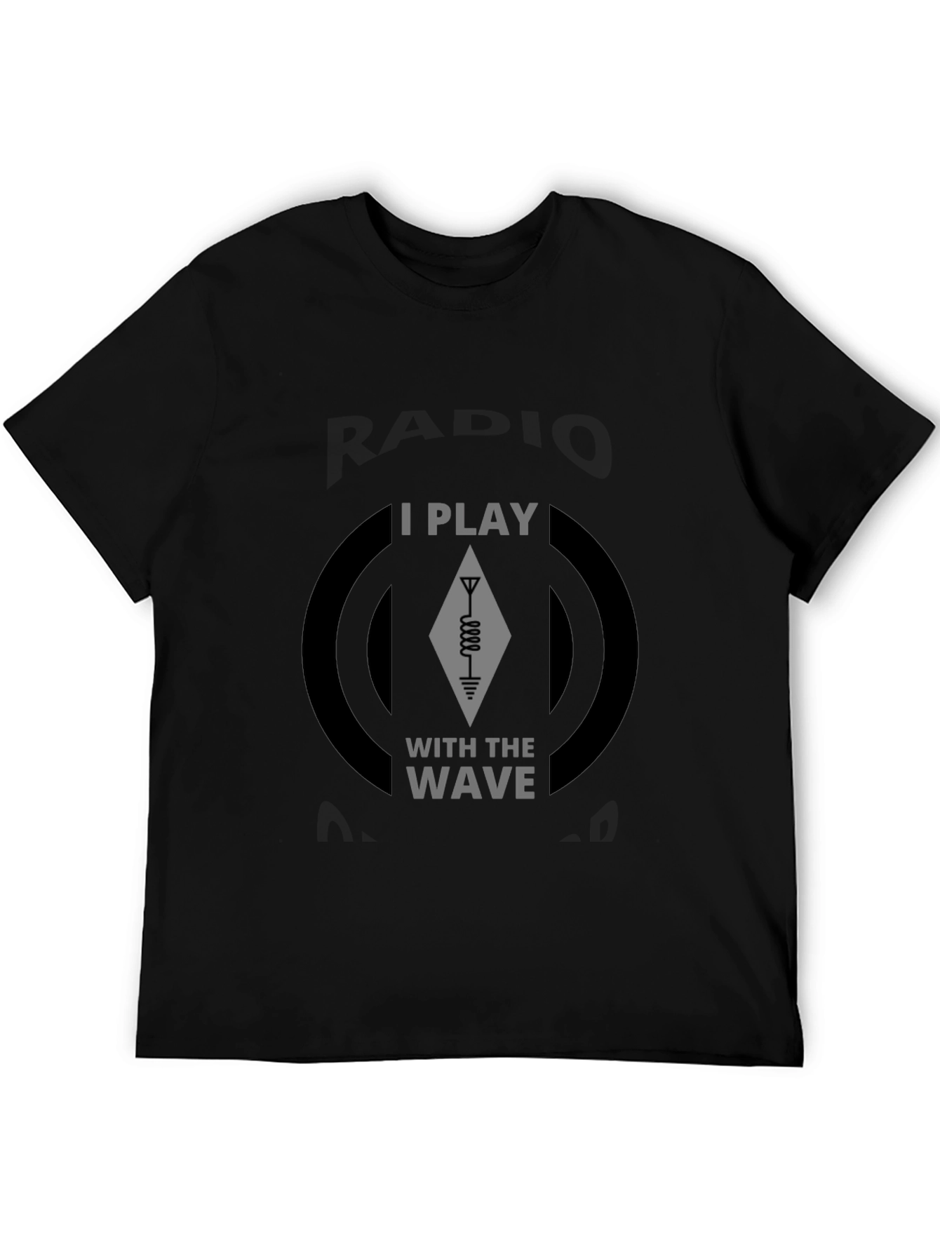 I Play With The Wave Black T-Shirt