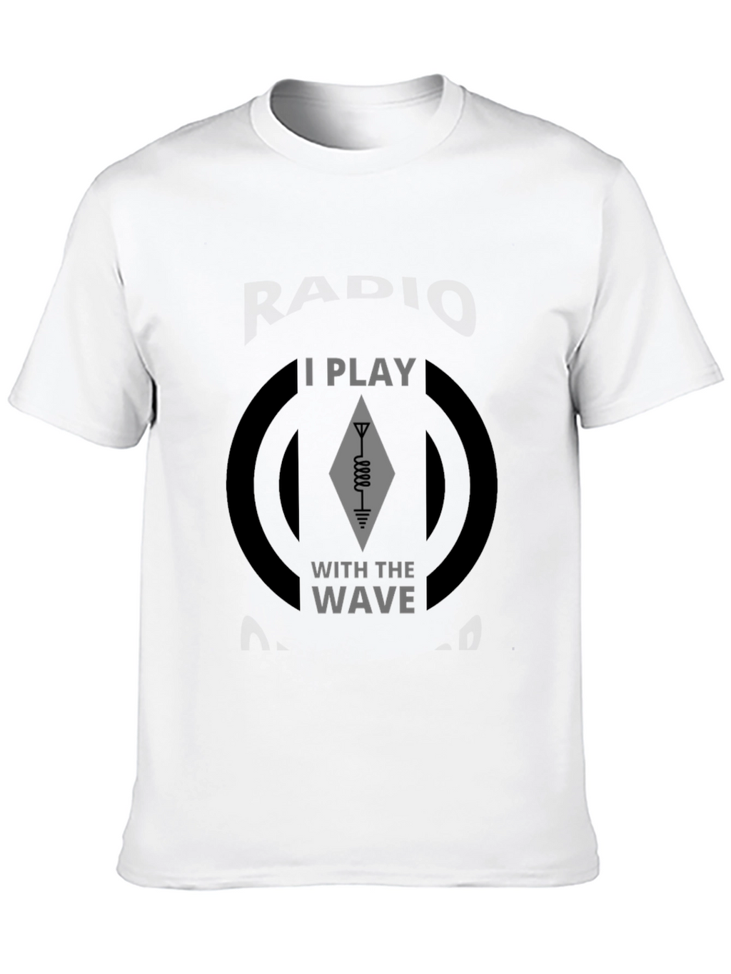 I Play With The Wave Black T-Shirt