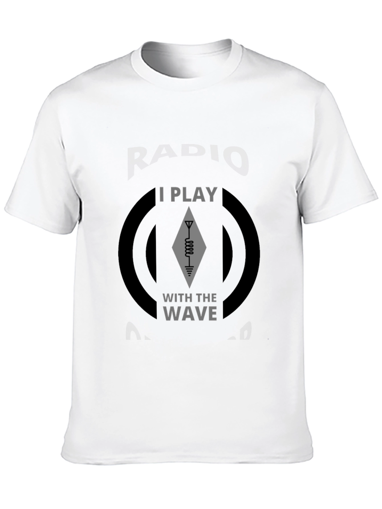 I Play With The Wave Black T-Shirt