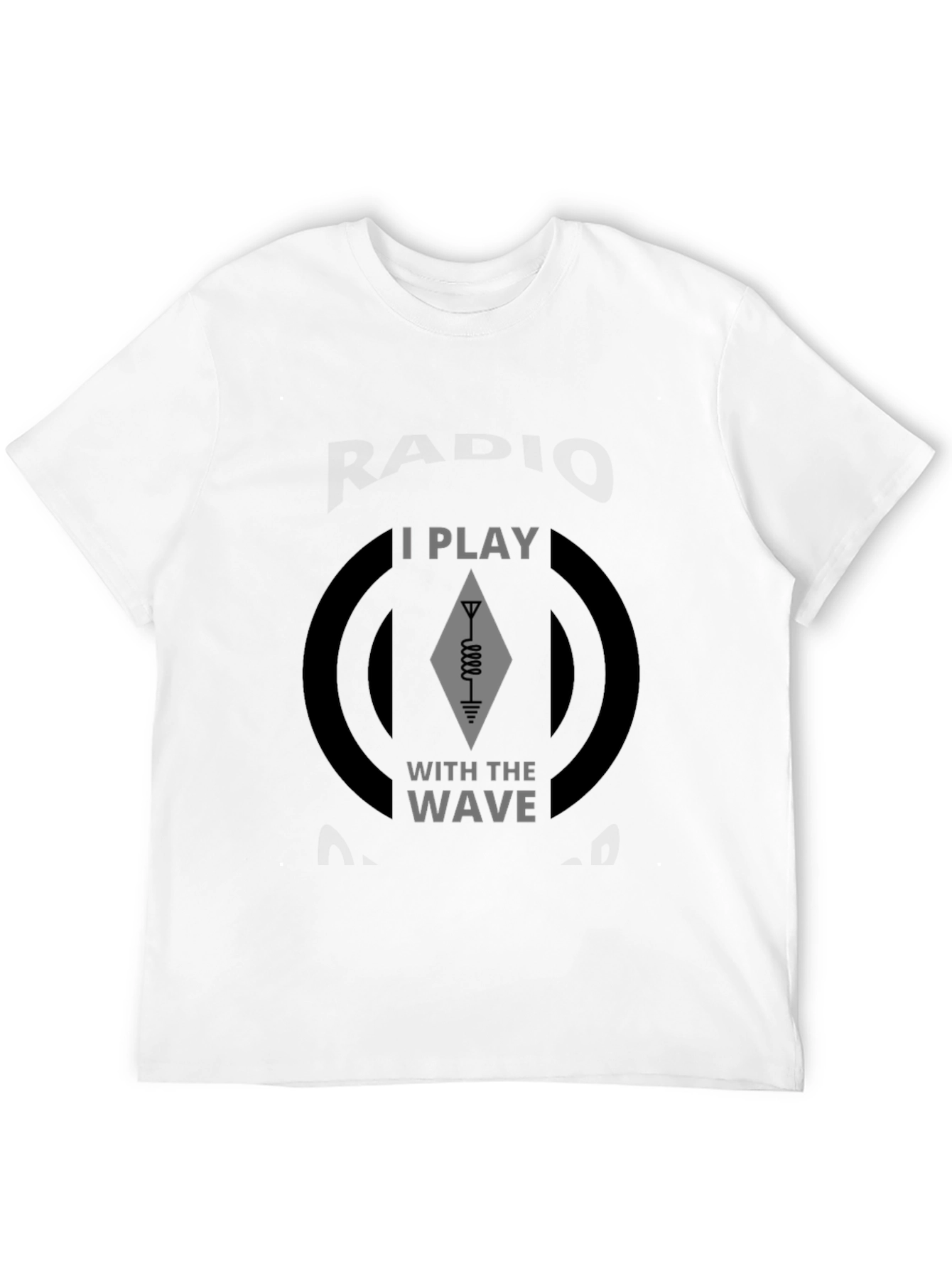 I Play With The Wave Black T-Shirt