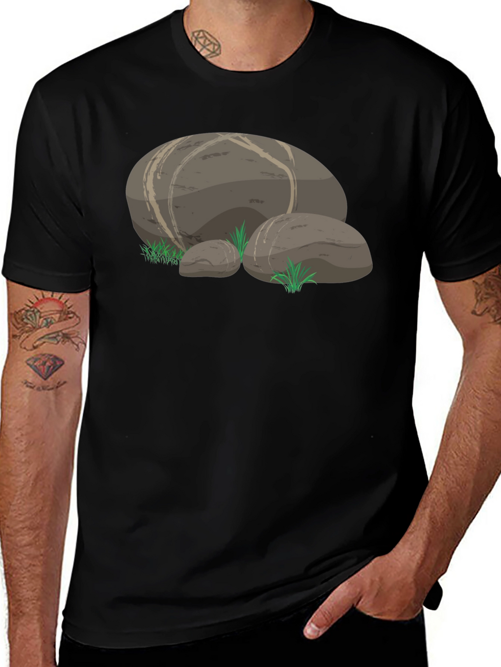 Rocky Graphic Tee - Black Unisex Cotton T-Shirt