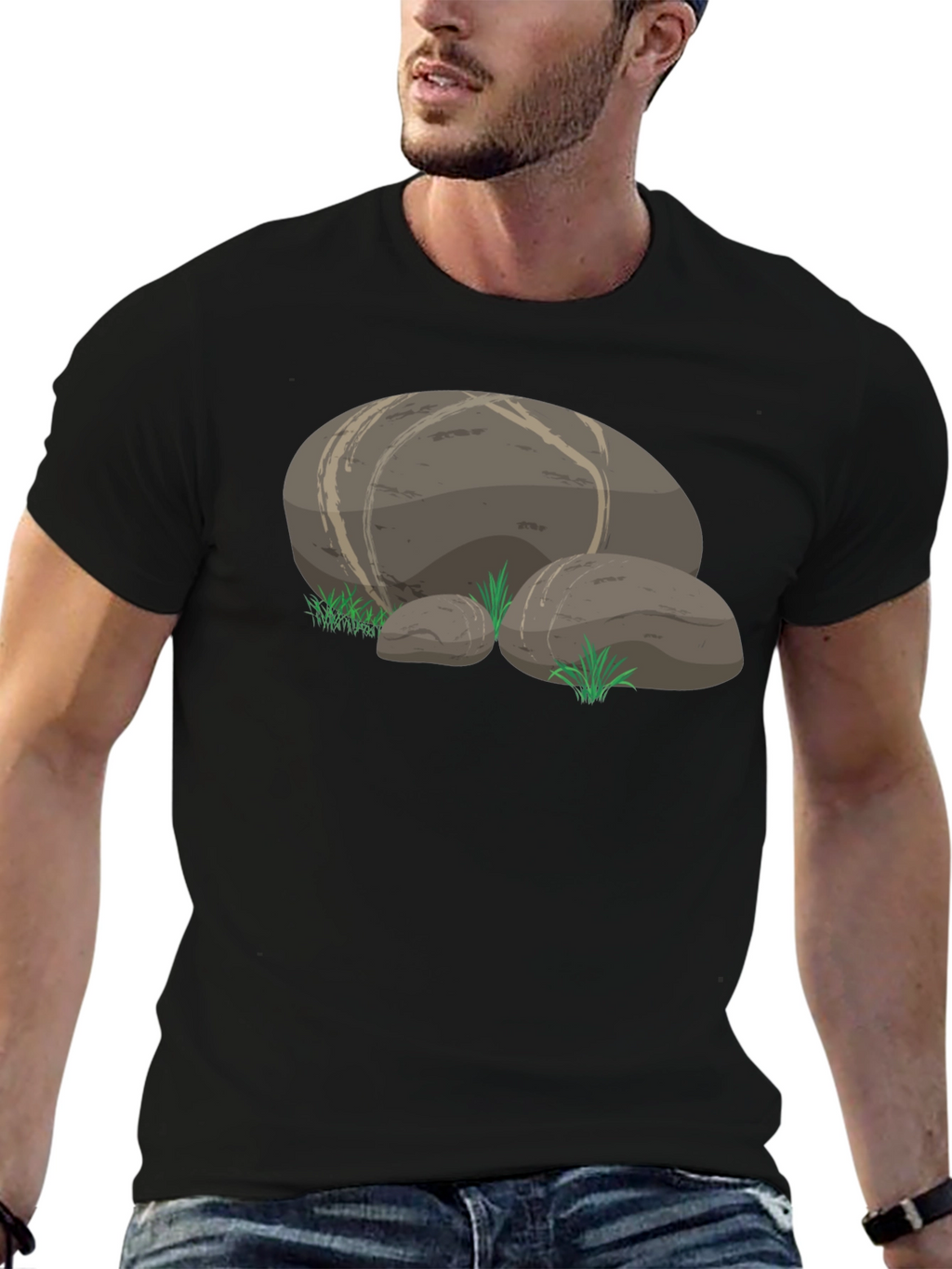 Rocky Graphic Tee - Black Unisex Cotton T-Shirt