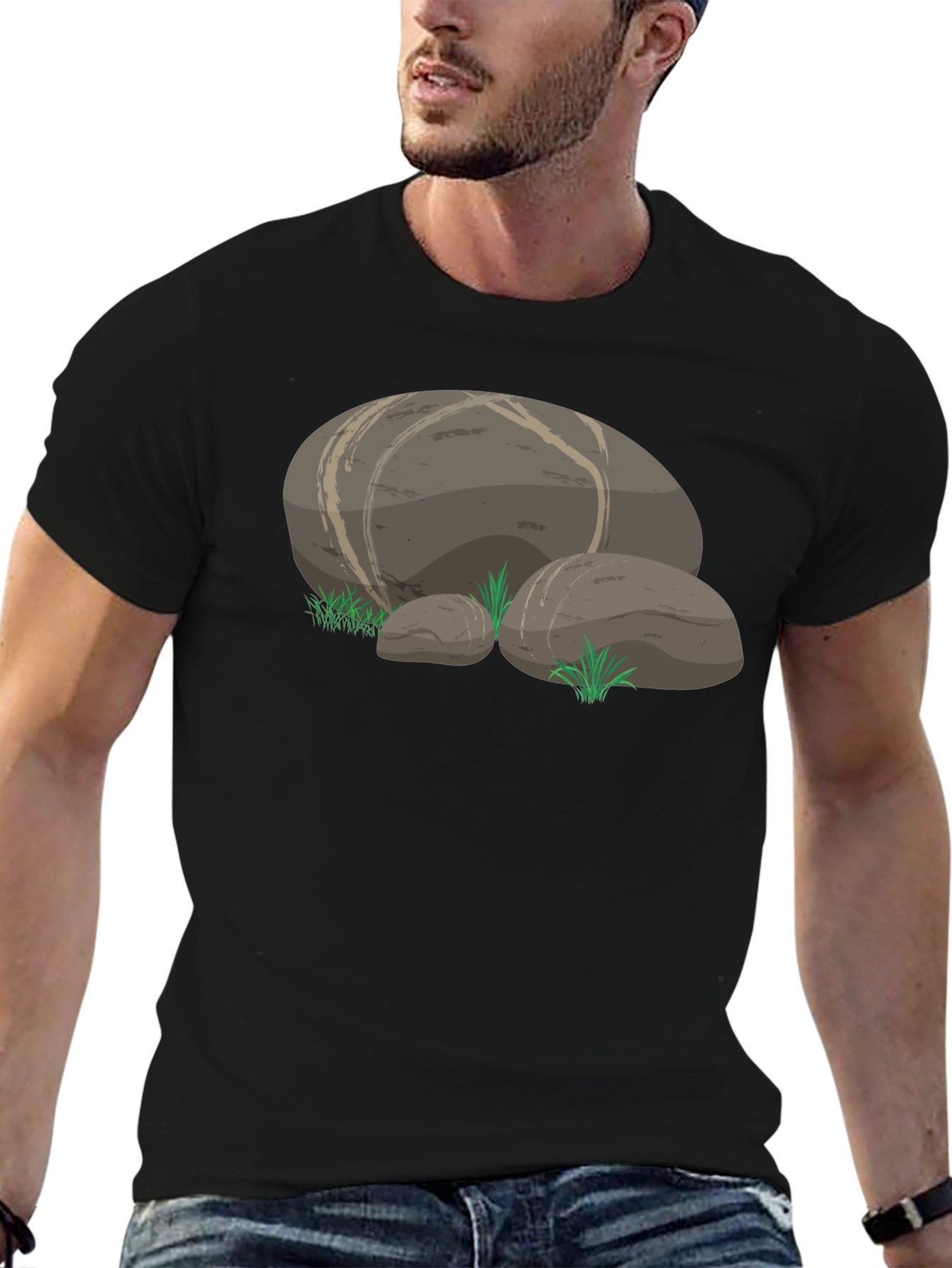 Rocky Graphic Tee - Black Unisex Cotton T-Shirt